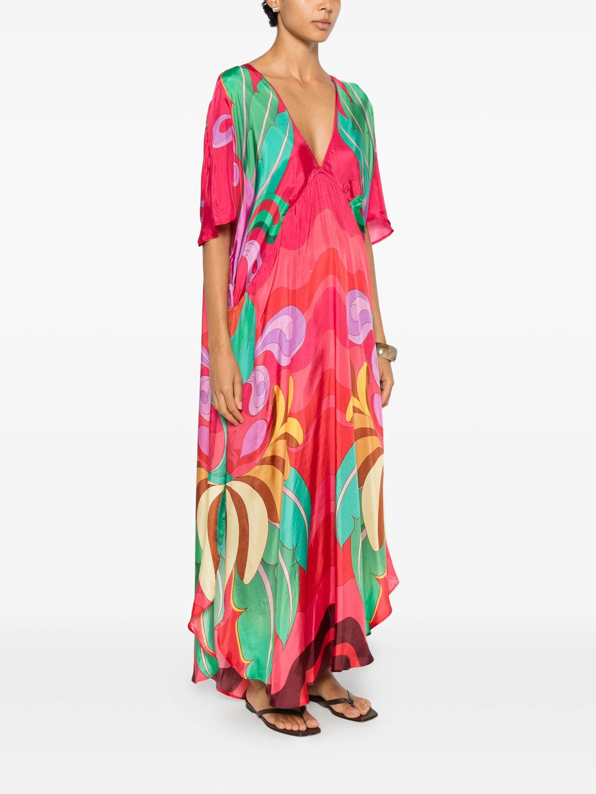FARM Rio Banana Queen graphic - print maxi dress