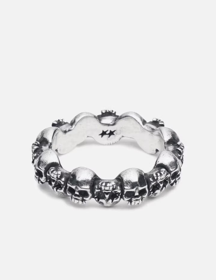 Twojeys Stacked Skull Ring