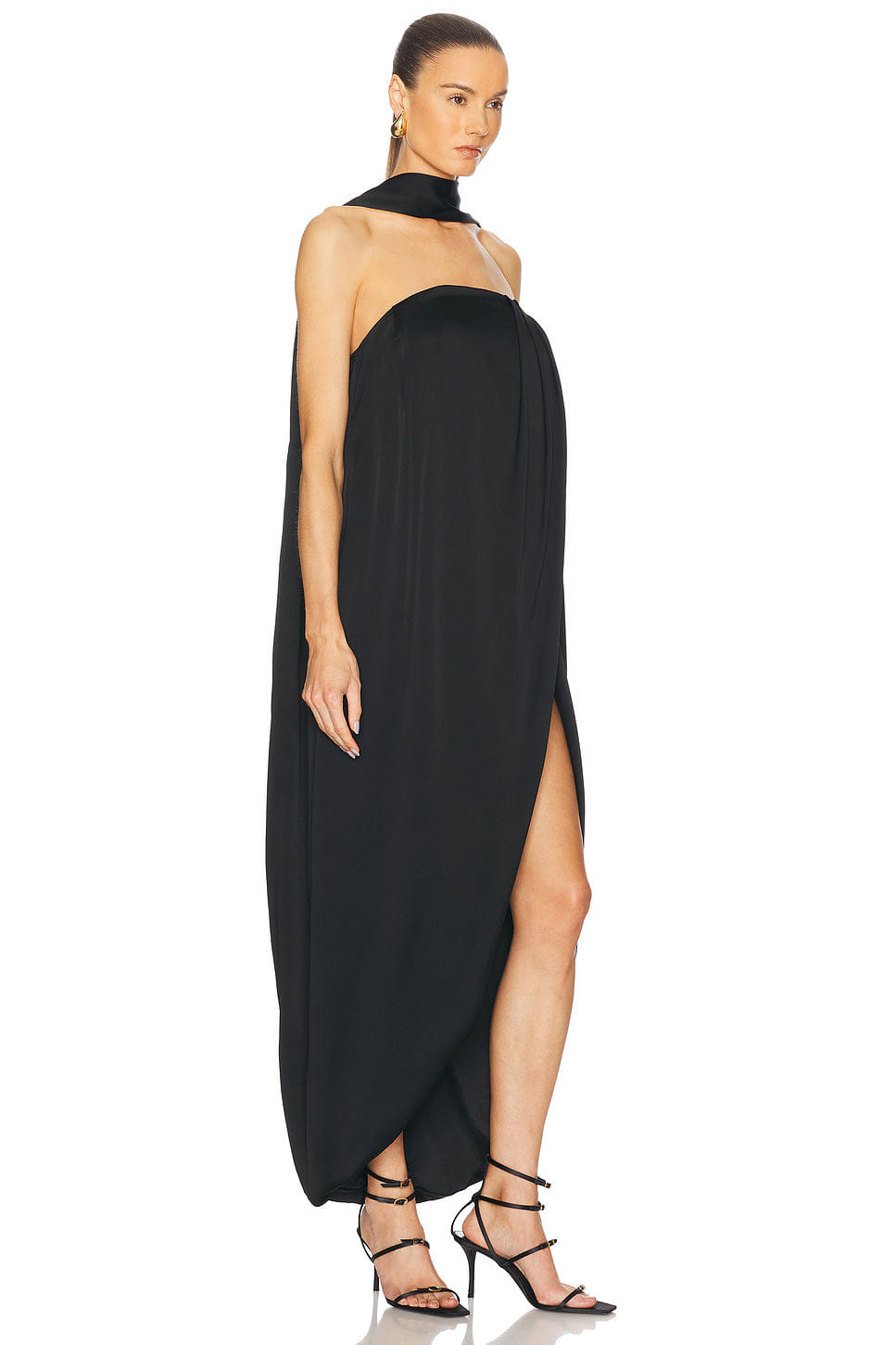 Alexandre Vauthier Crepe Satin Maxi Dress