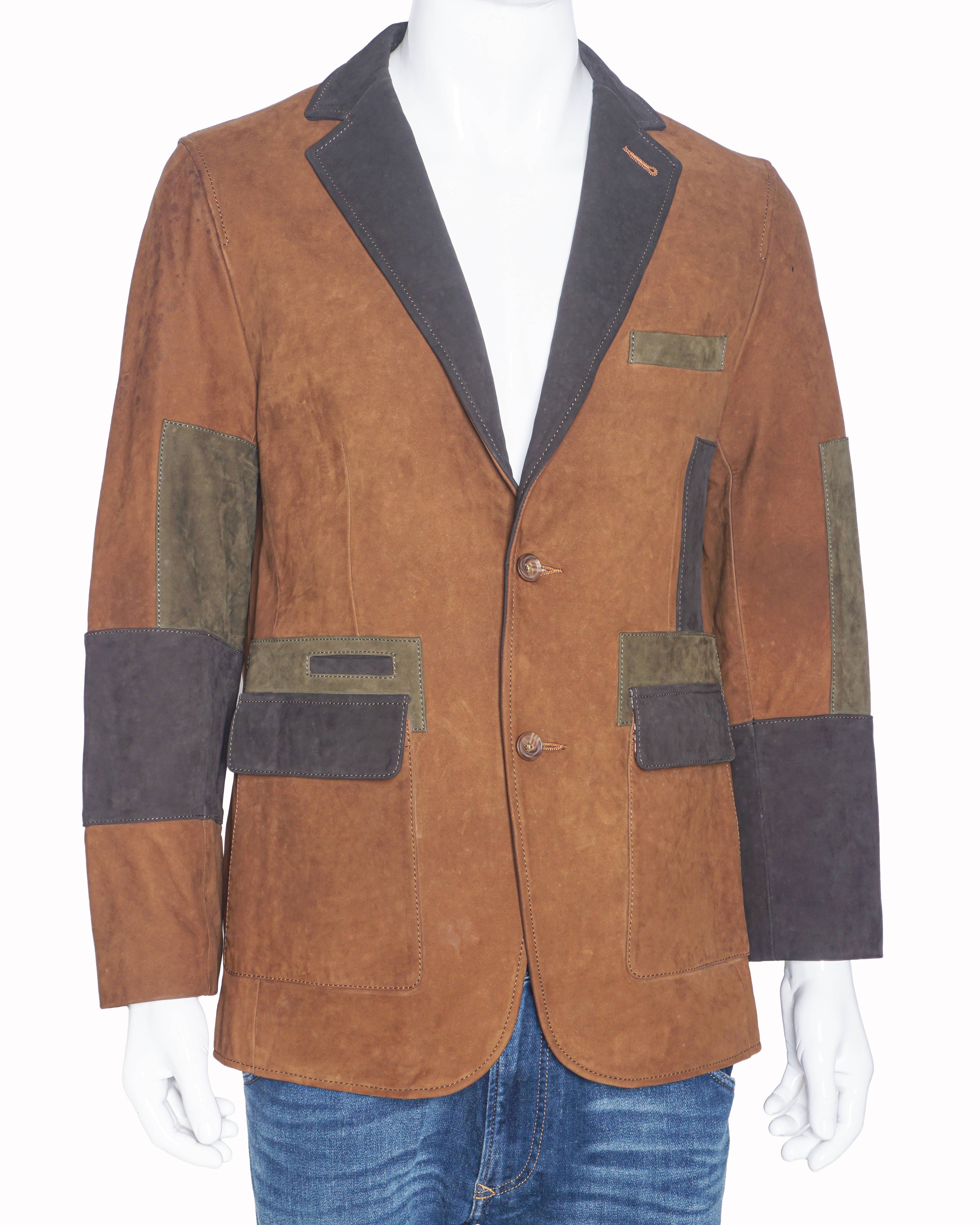 Robert Graham Multi - Texture Patchwork Structured Blazer