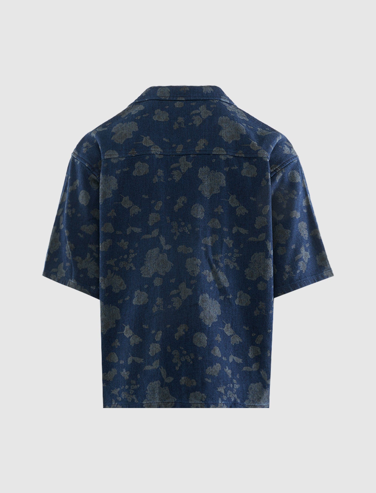 HONOR THE GIFT INDIGO FLORAL CAMP SHIRT