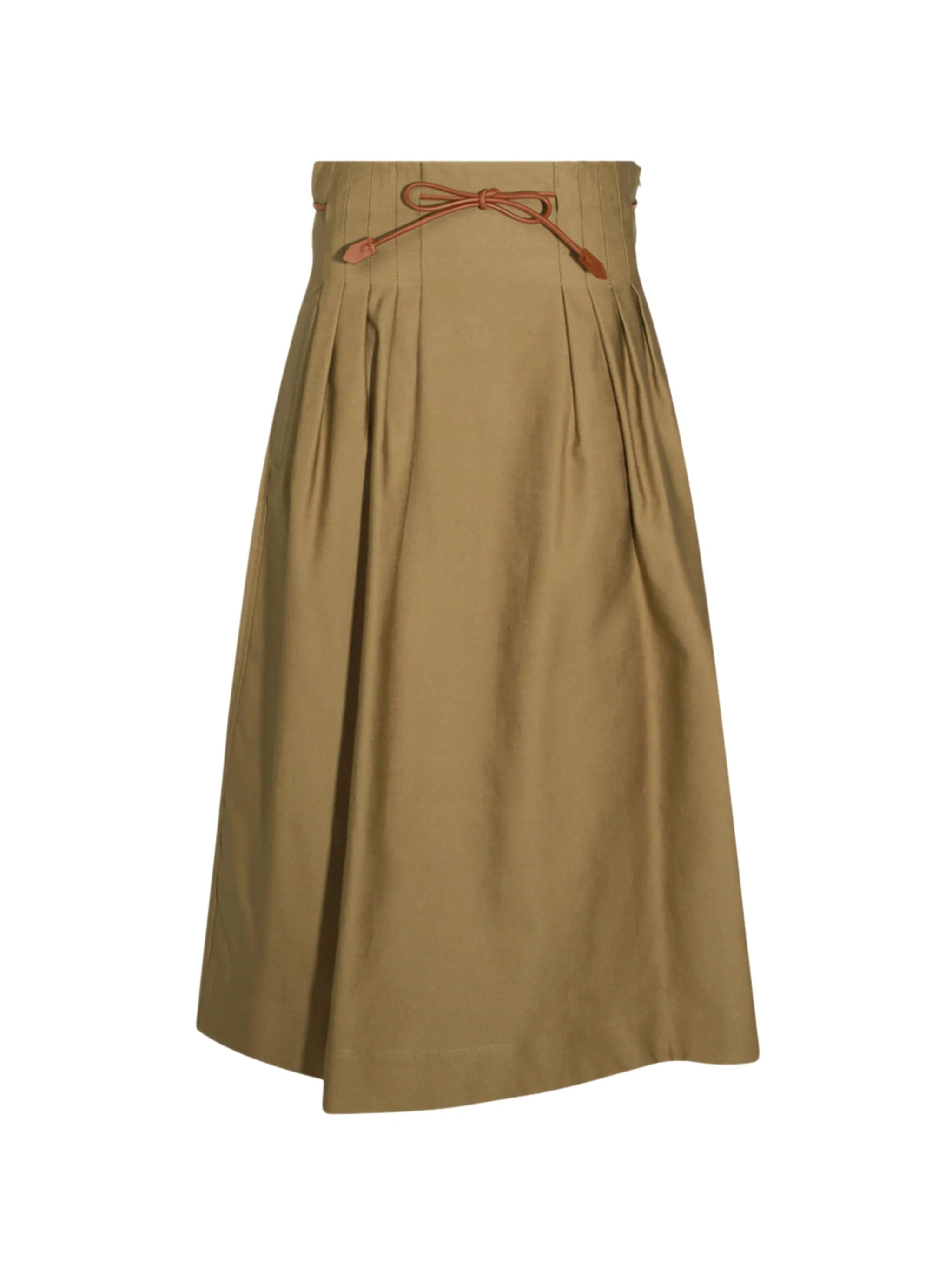 Max Mara pleated drawstring skirt