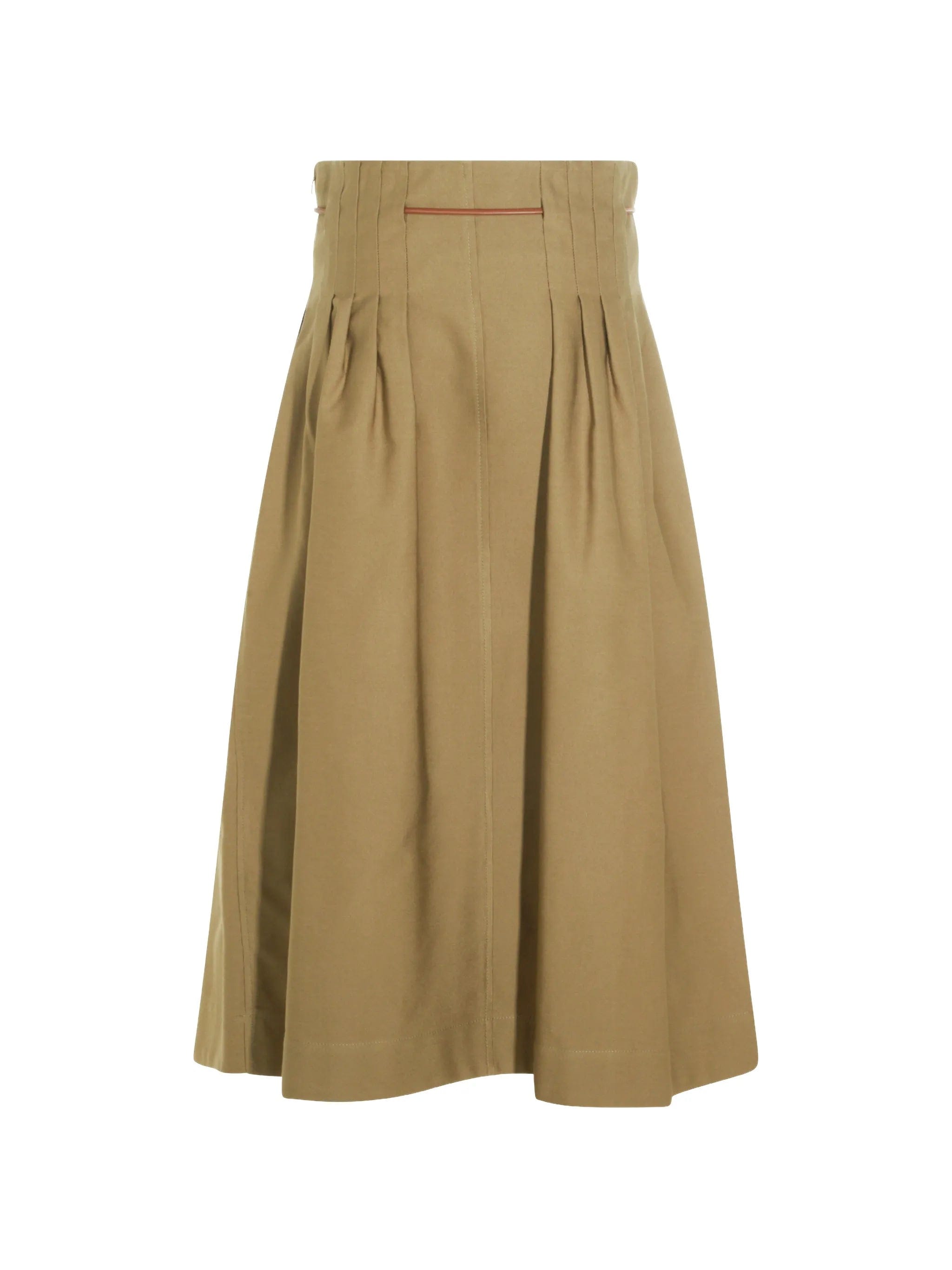 Max Mara pleated drawstring skirt