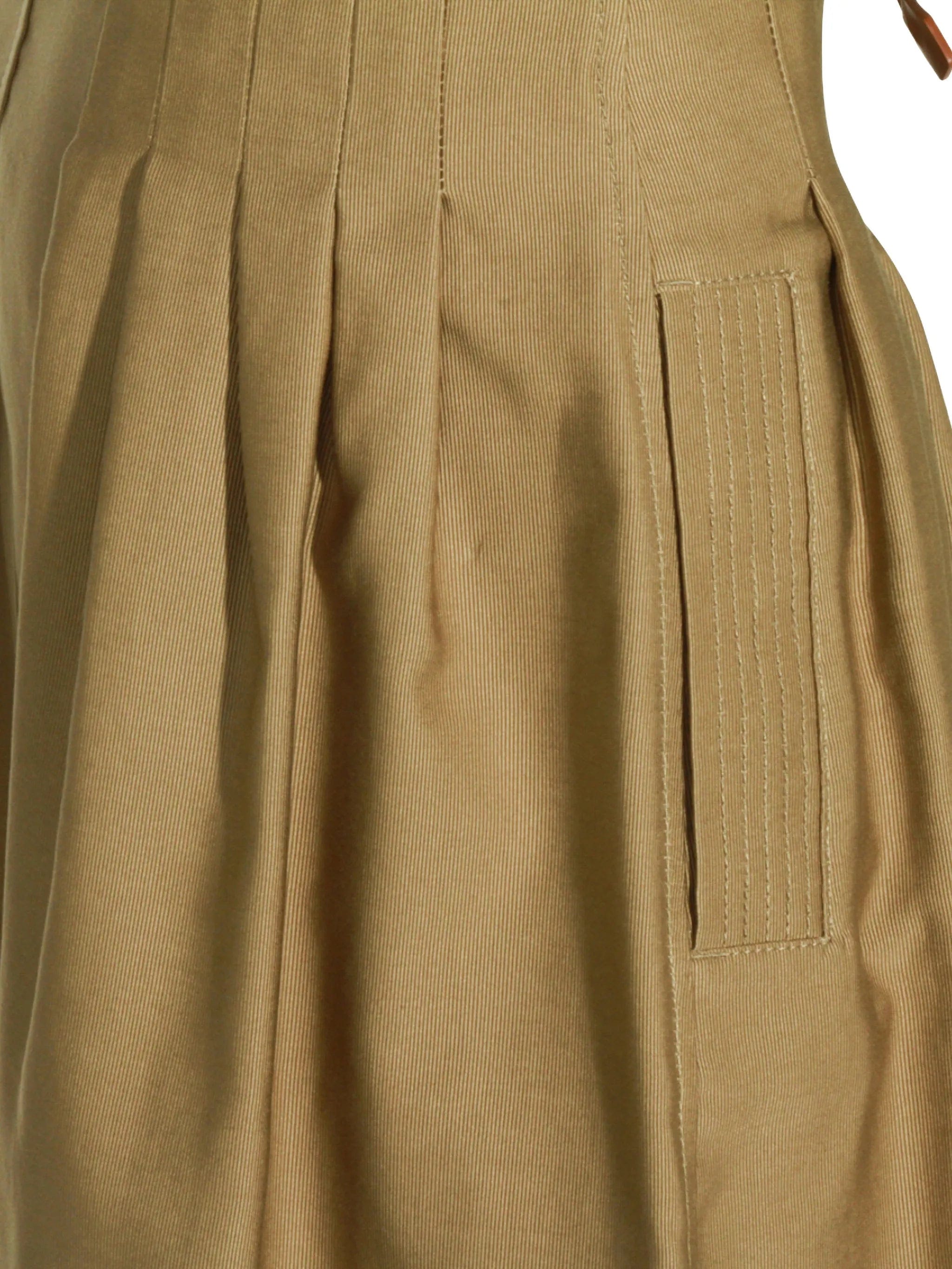 Max Mara pleated drawstring skirt