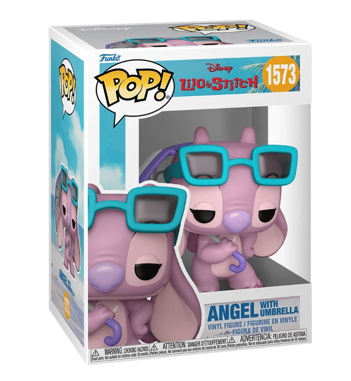 Merch by Beverly Funko Pop! Disney Lilo & Stitch Angel with Umbrella Vinyl Figure #1573 Specialty with Funko Protector