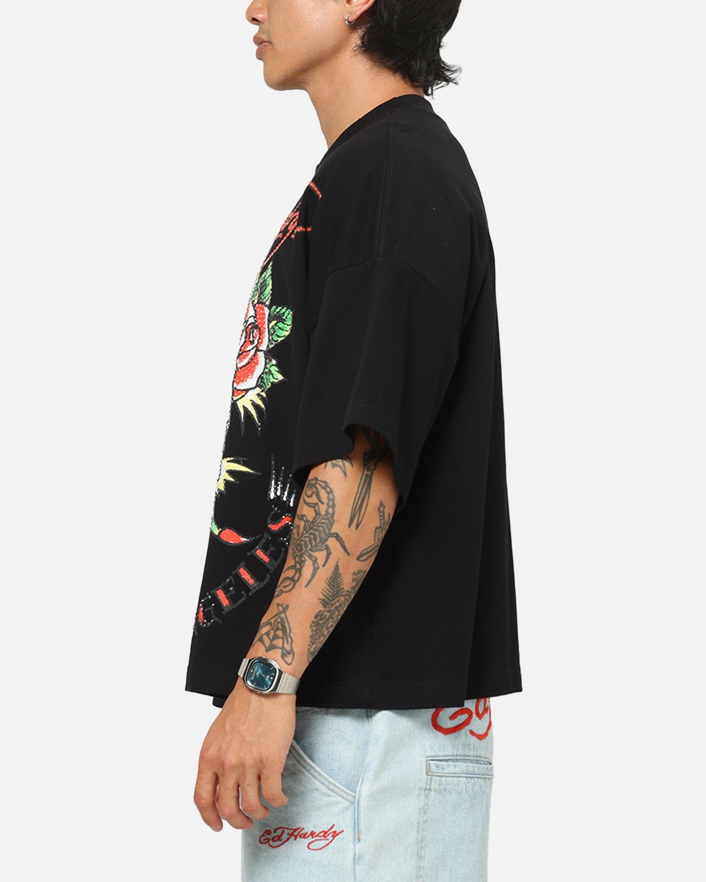 Ed Hardy Eternal T - Shirt Black