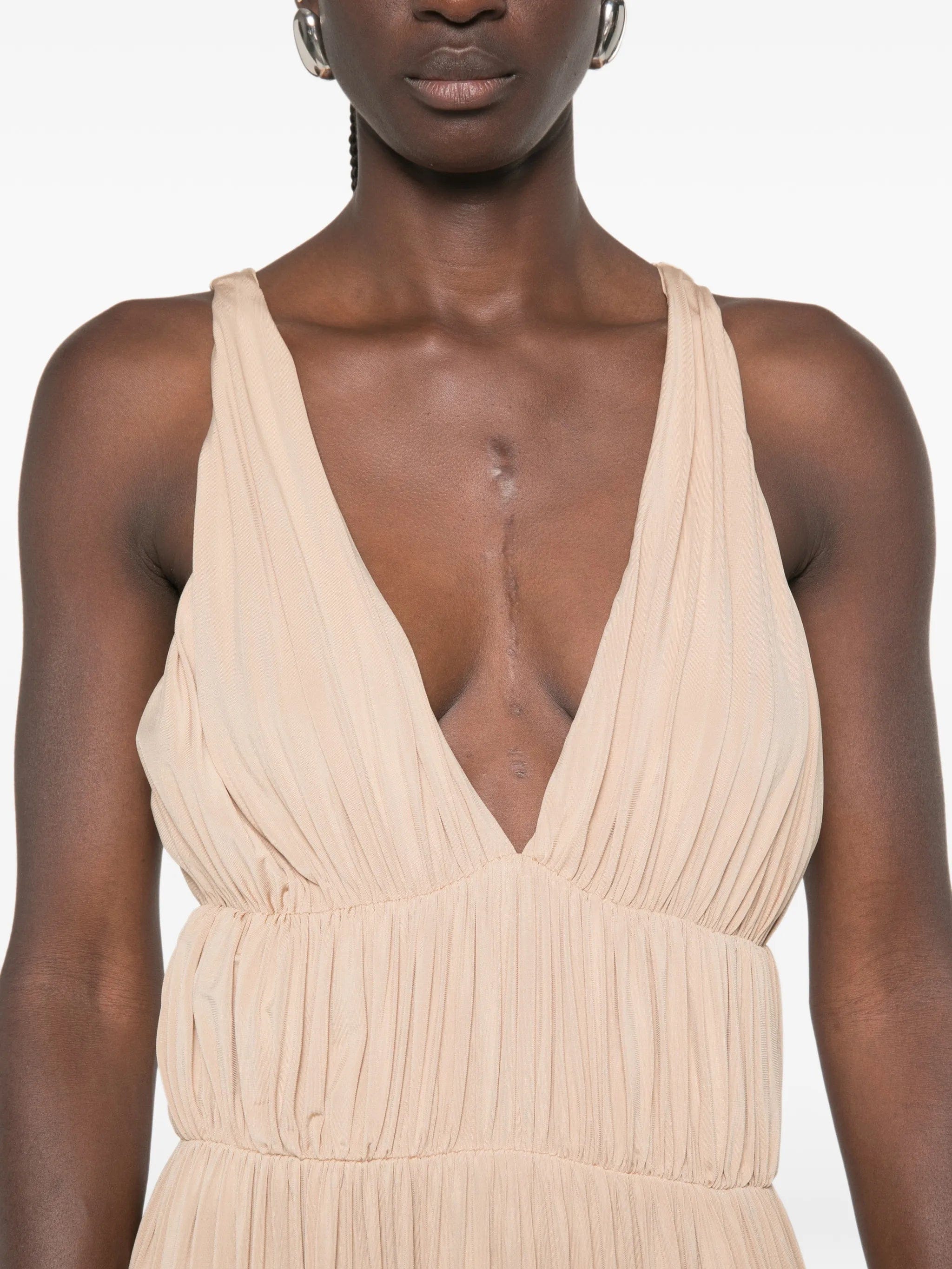TOVE Ouida pleated maxi dress