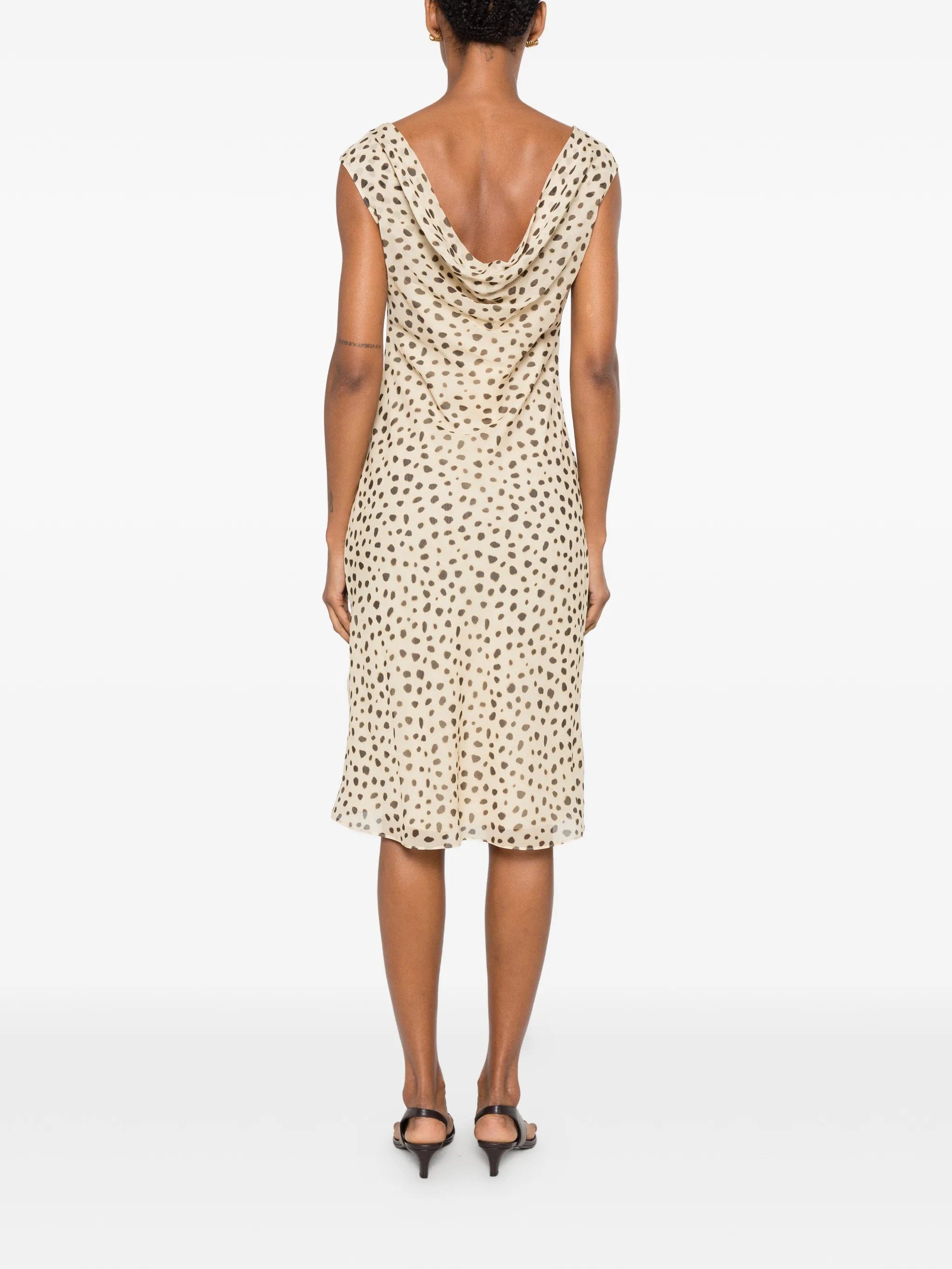 Posse Leo cheetah - print midi dress