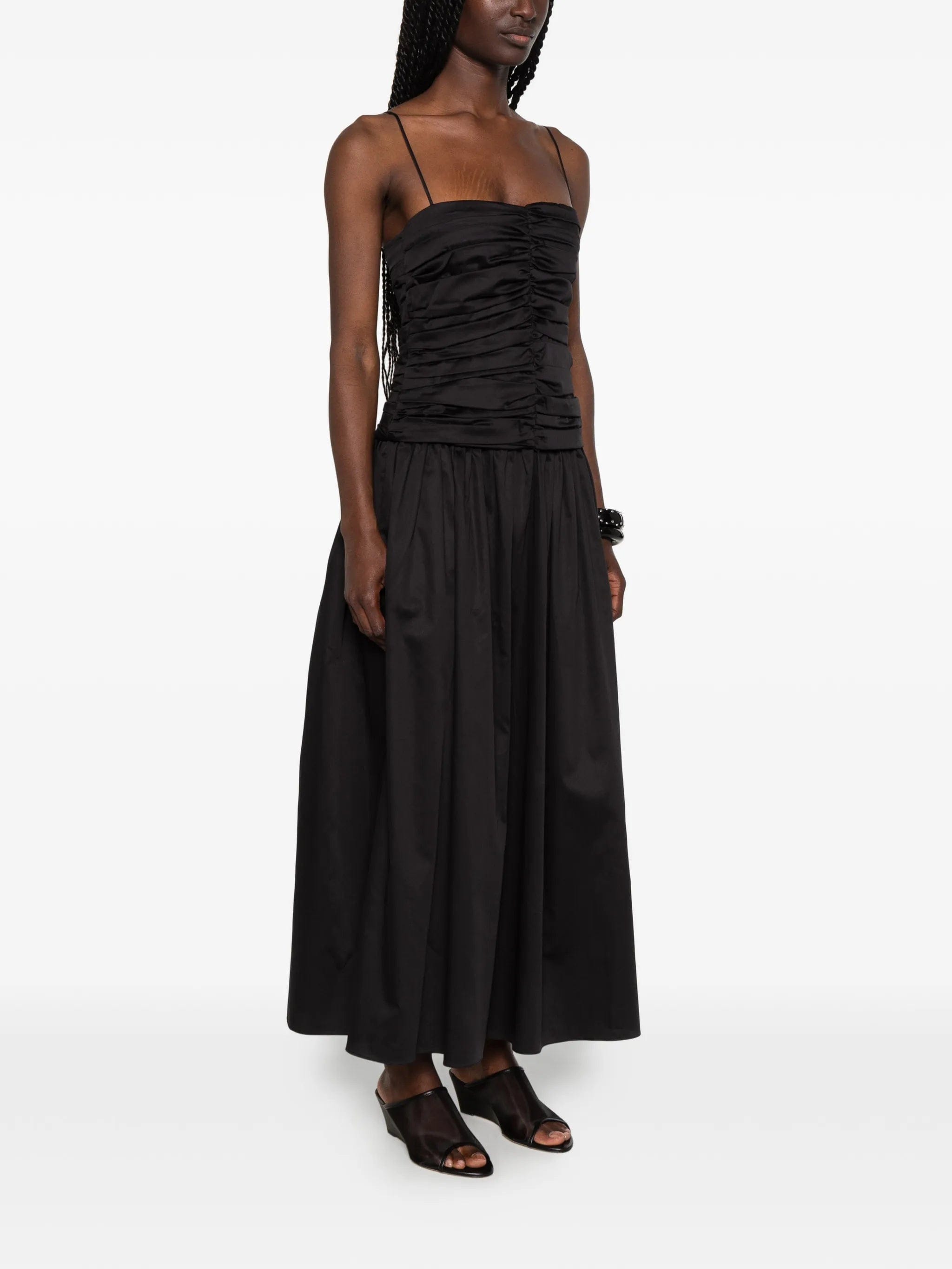 TOVE Amina ruched midi dress