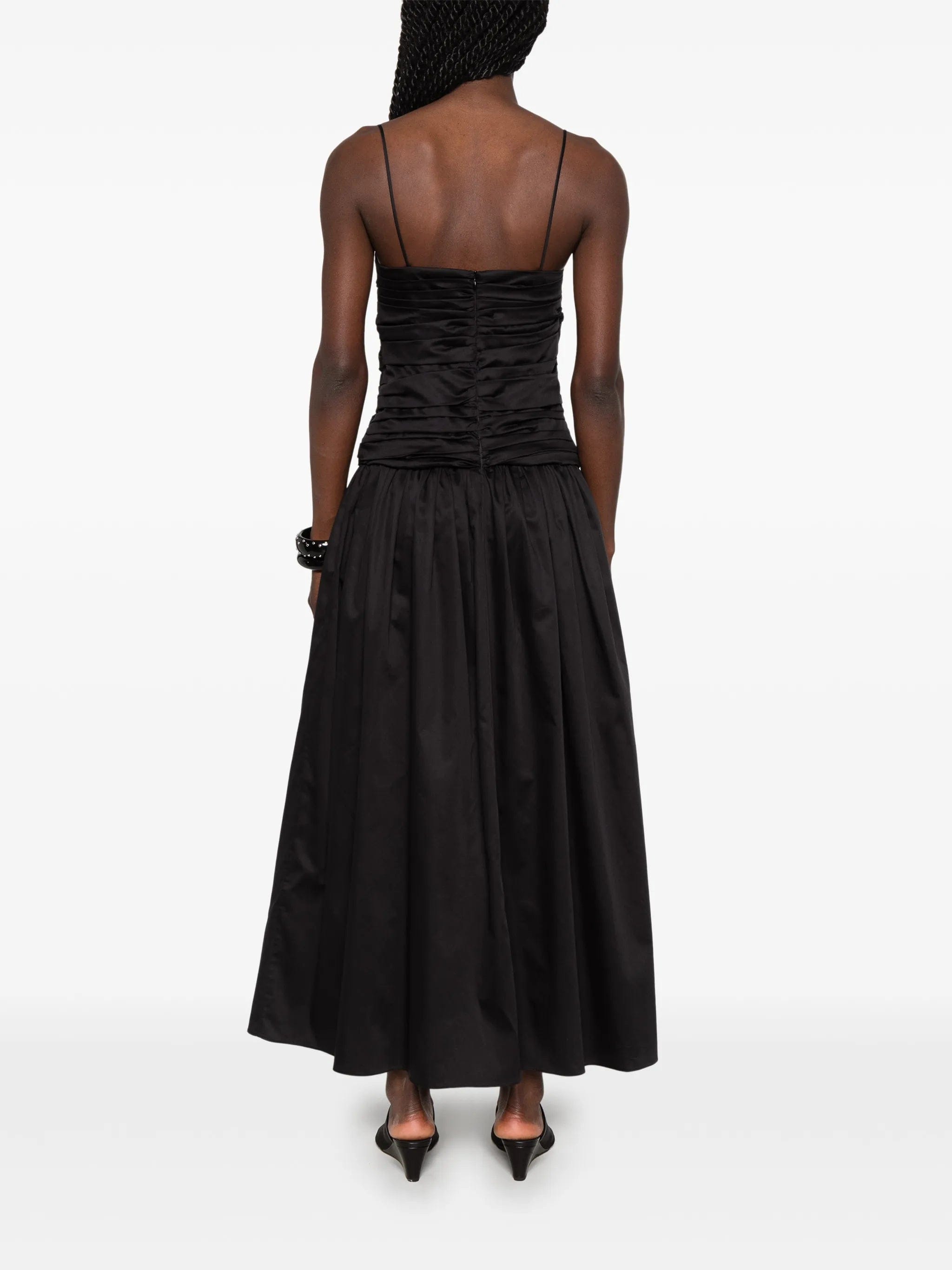 TOVE Amina ruched midi dress