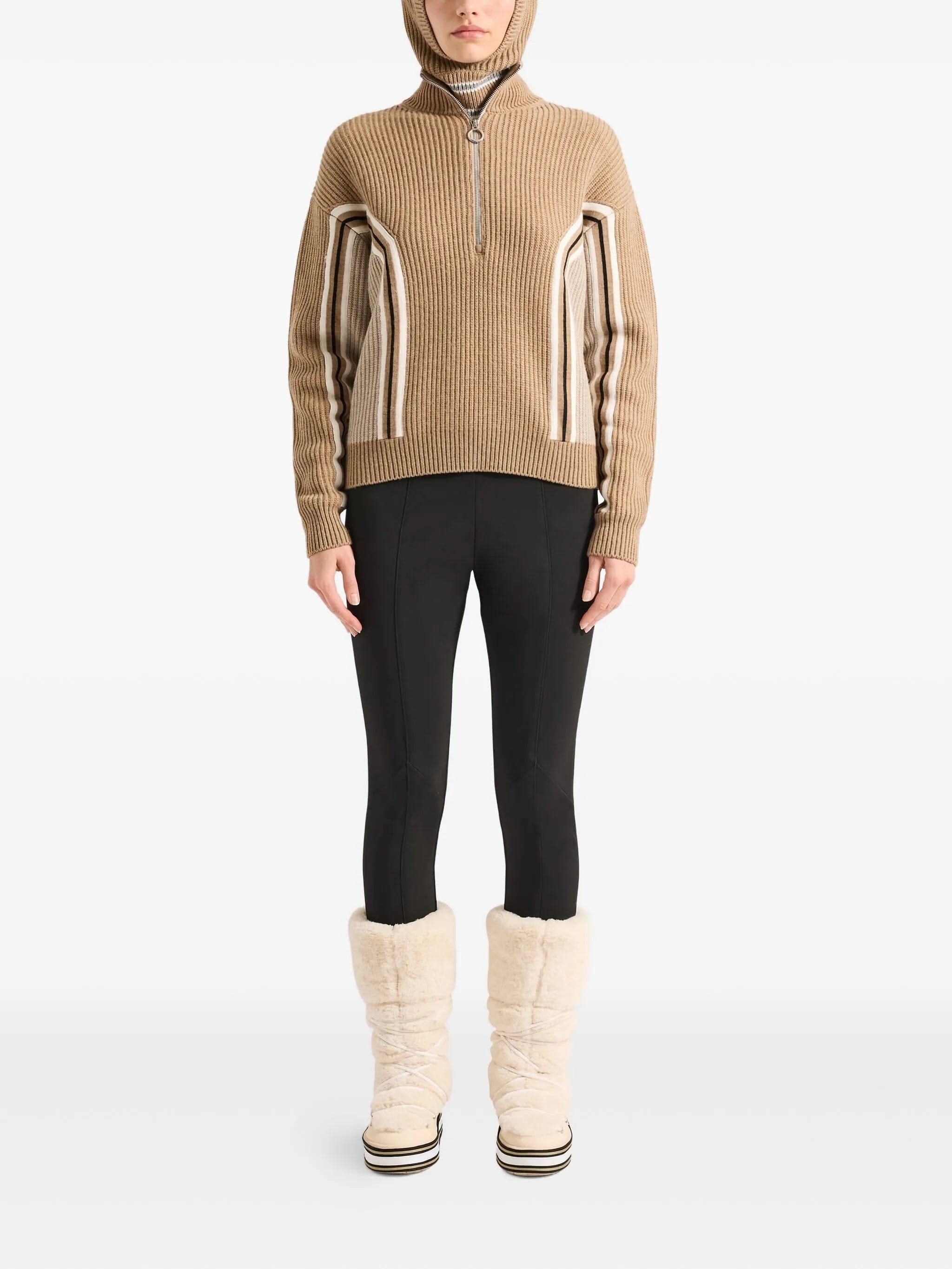 Fusalp Mirala ribbed half - zip sweater