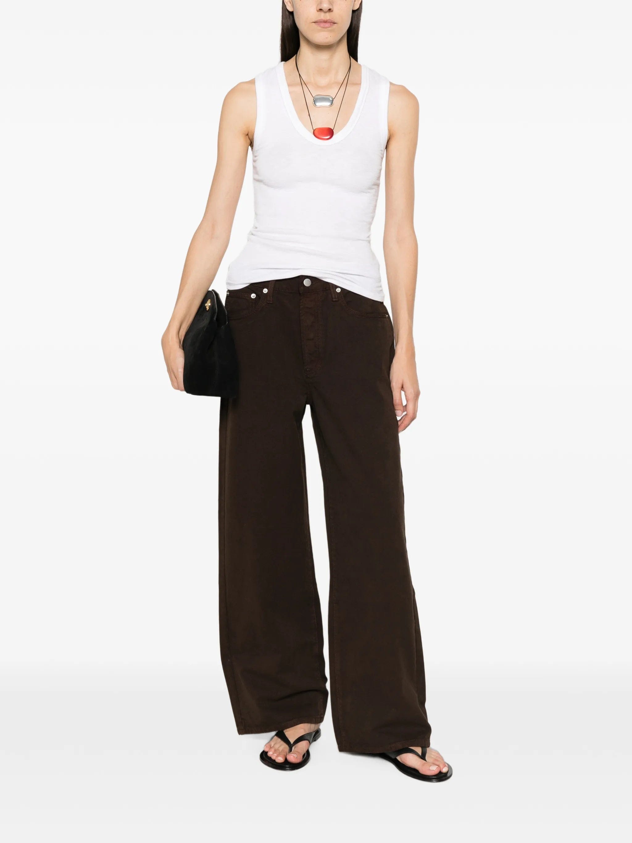 St. Agni canvas mid - rise jeans
