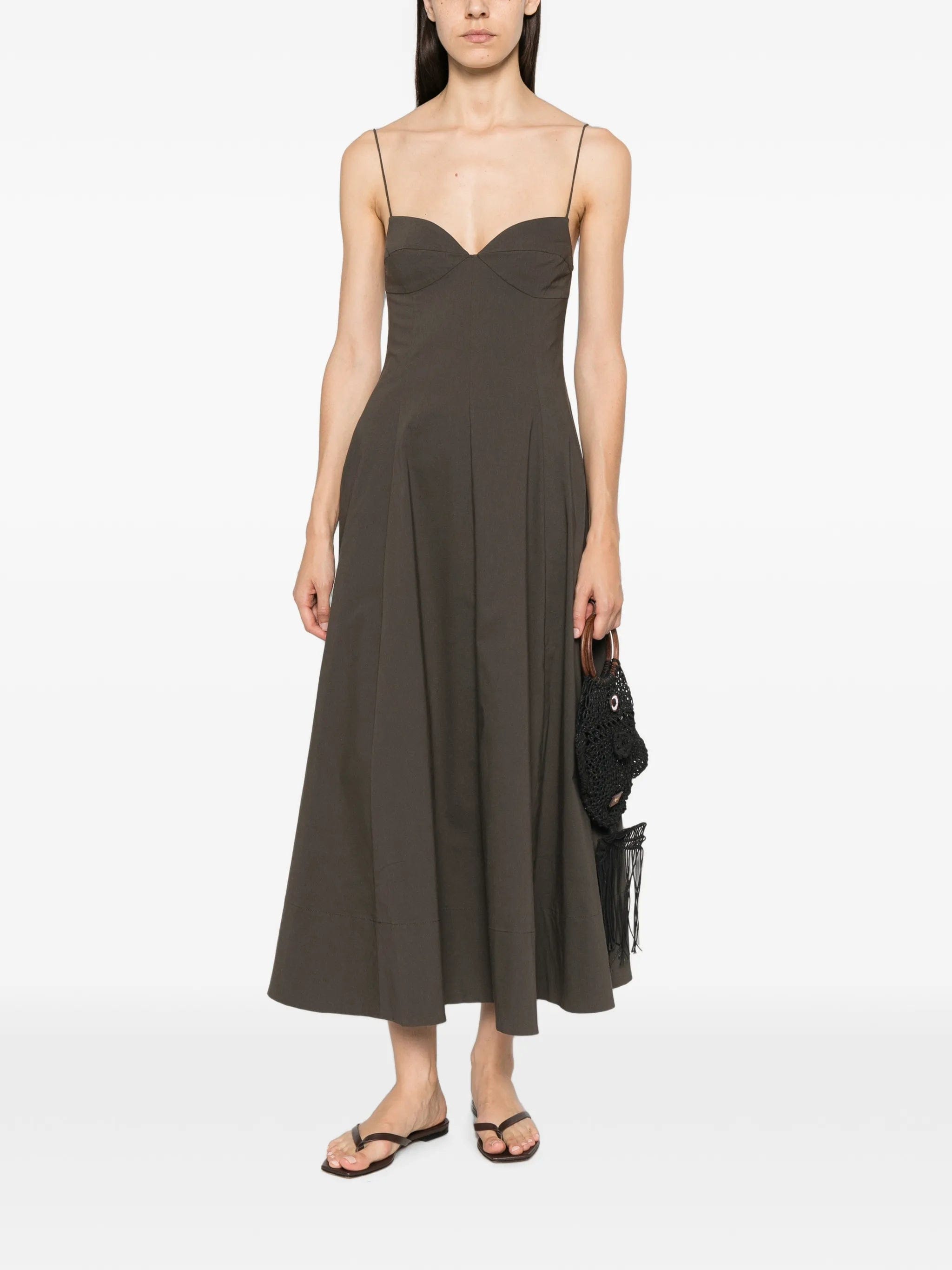 St. Agni Cami panelled midi dress