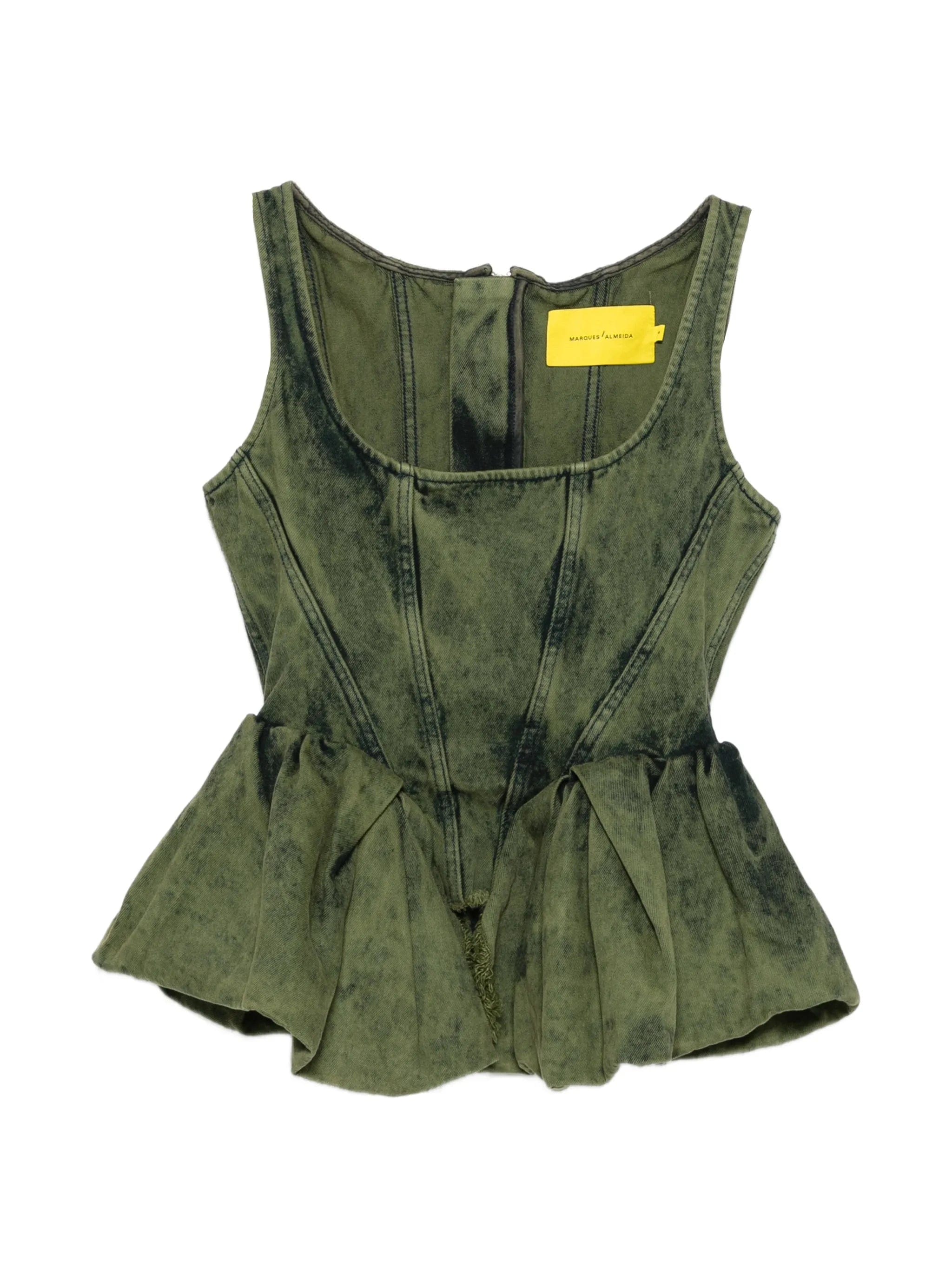 Marques'almeida peplum corset top