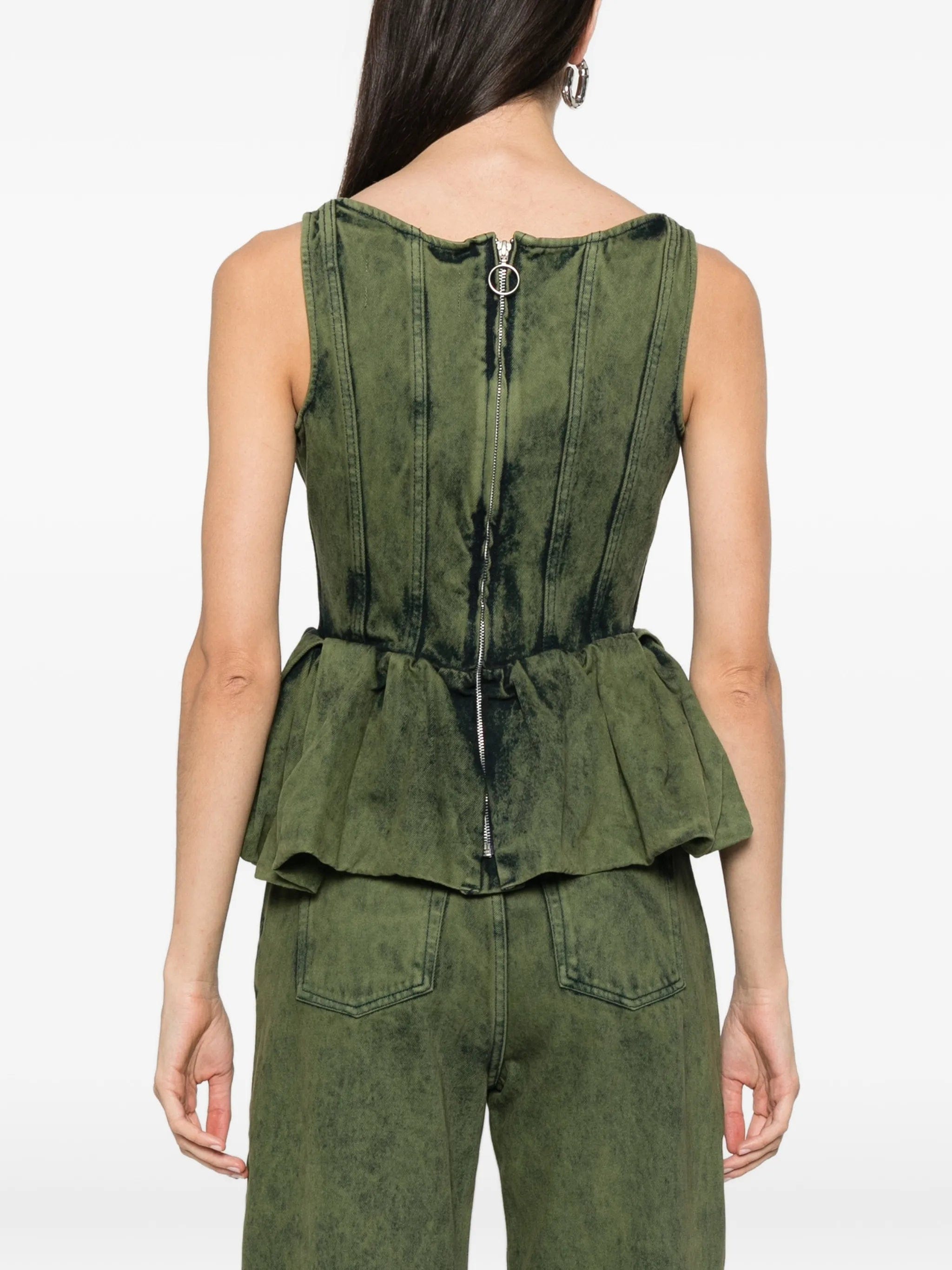 Marques'almeida peplum corset top