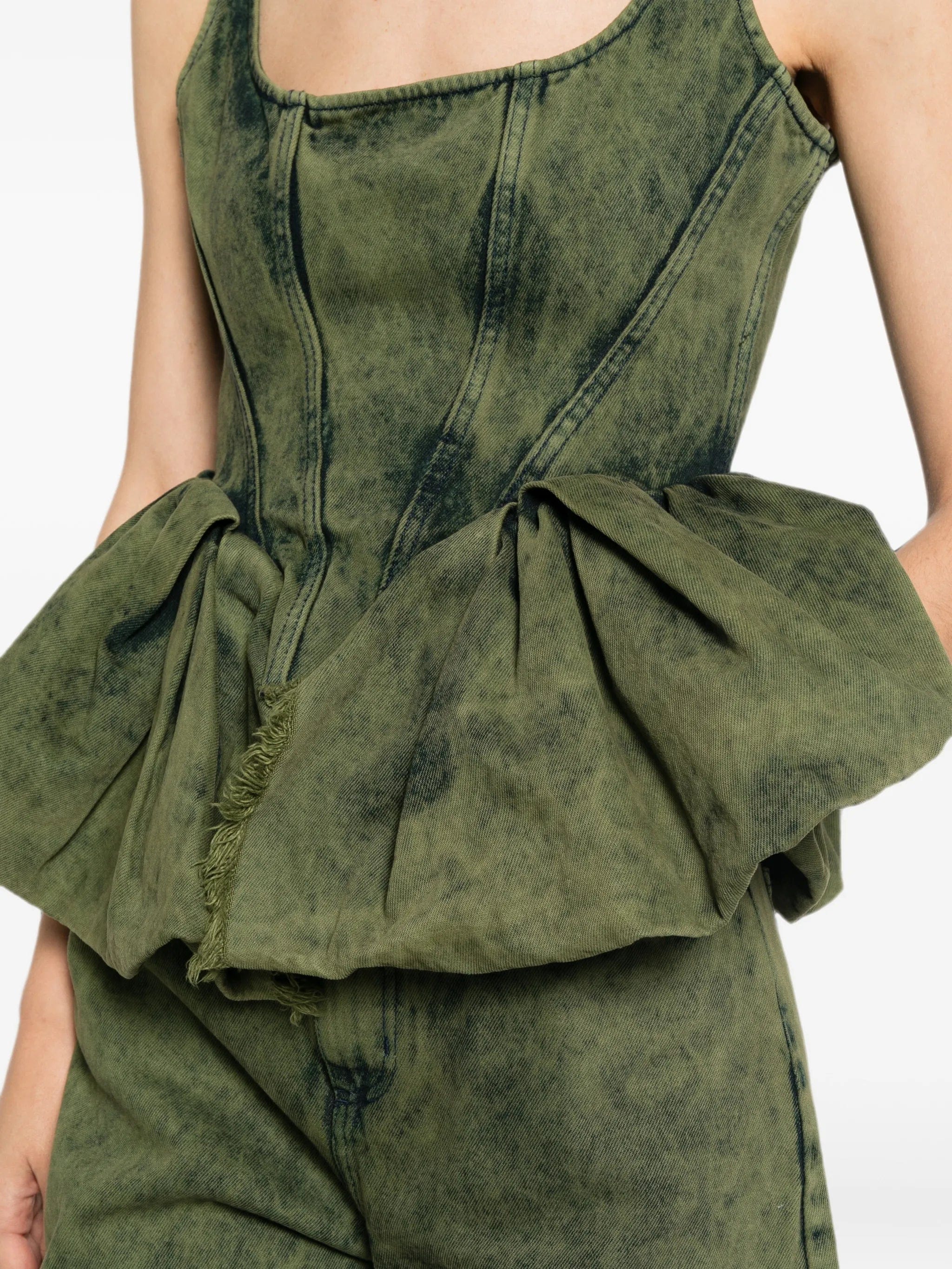 Marques'almeida peplum corset top