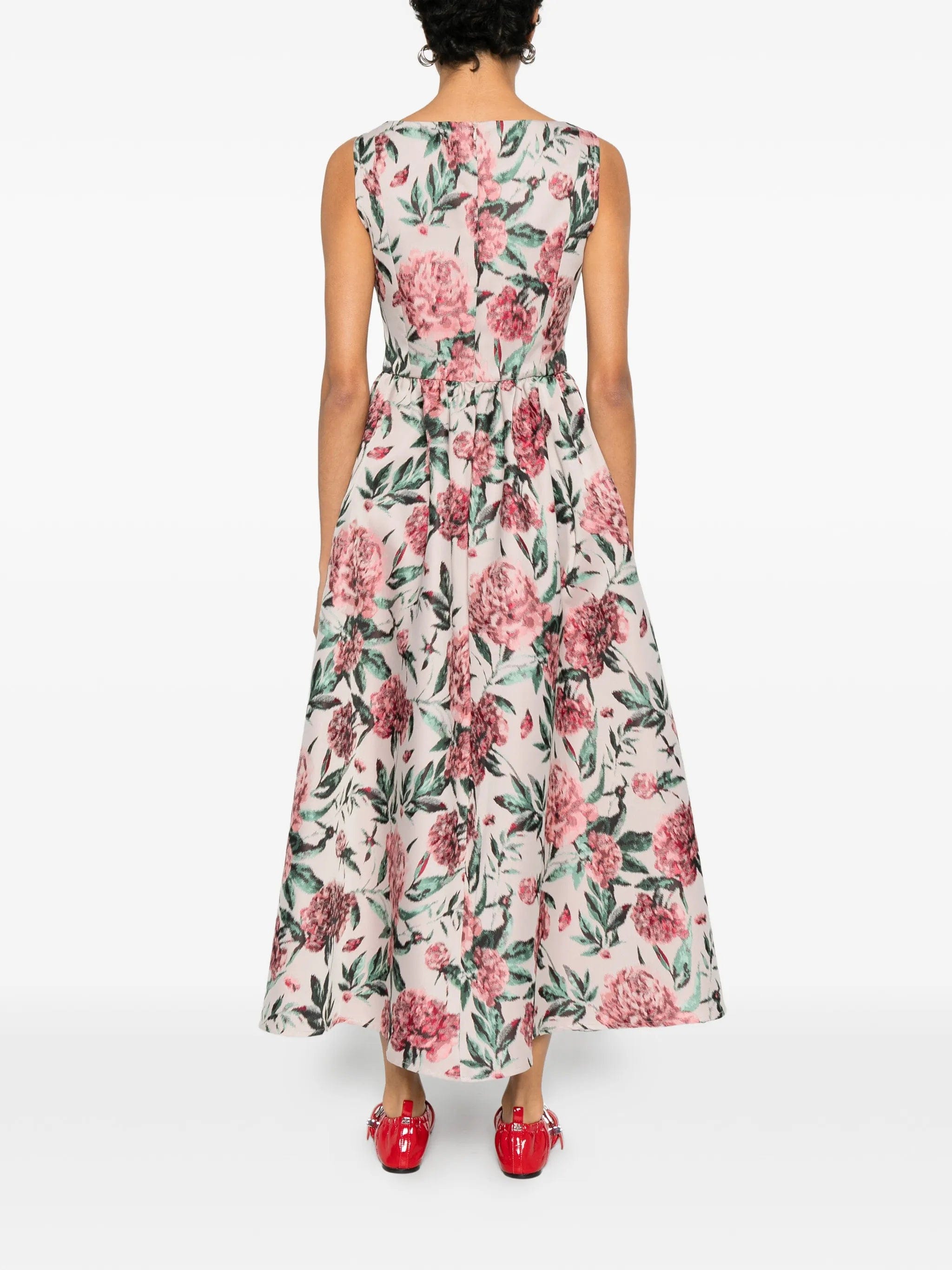Marques'almeida floral midi dress
