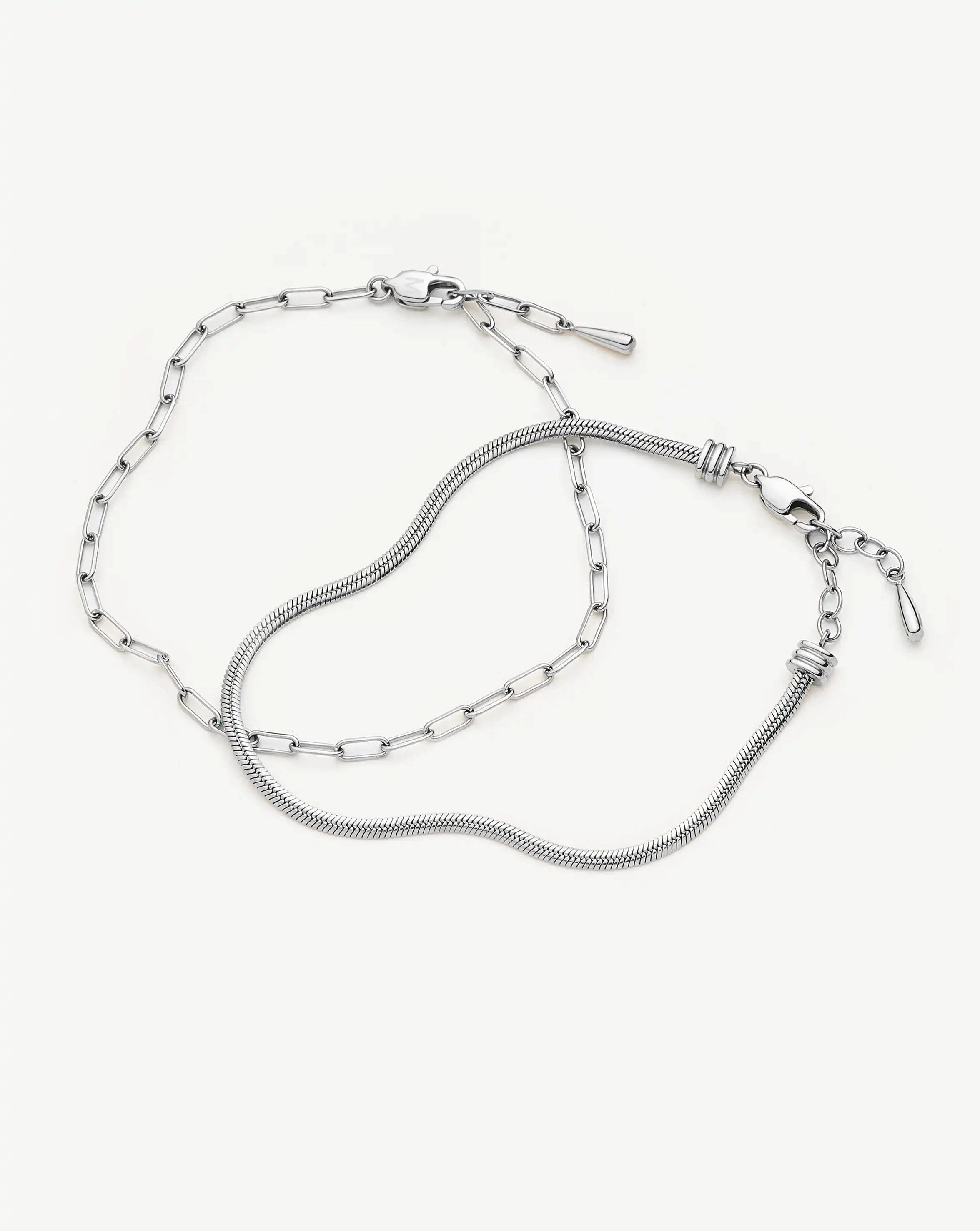 Missoma The Go - To Bracelet Set | Platinum Plated