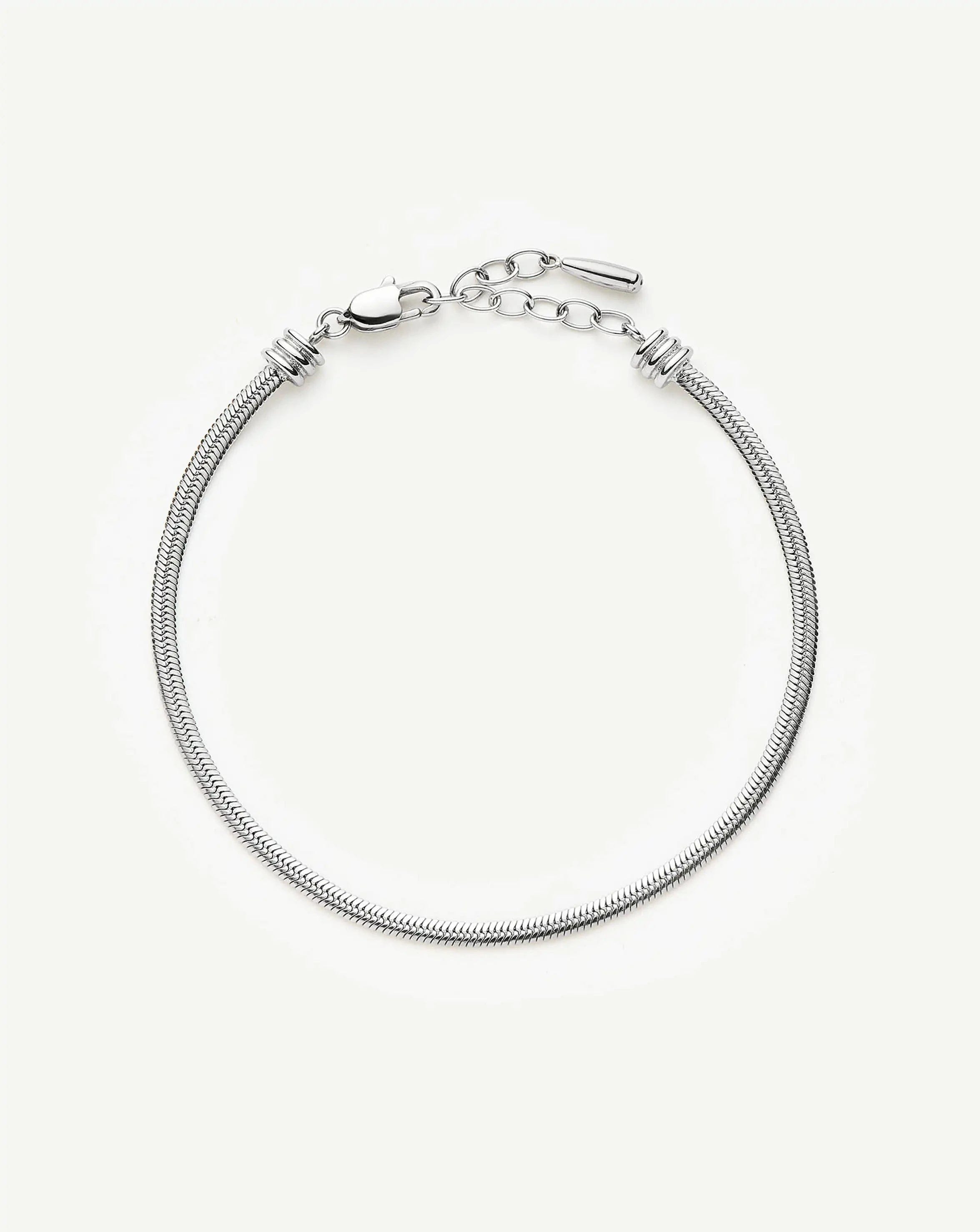 Missoma Thin Snake Chain Bracelet | Silver Plated