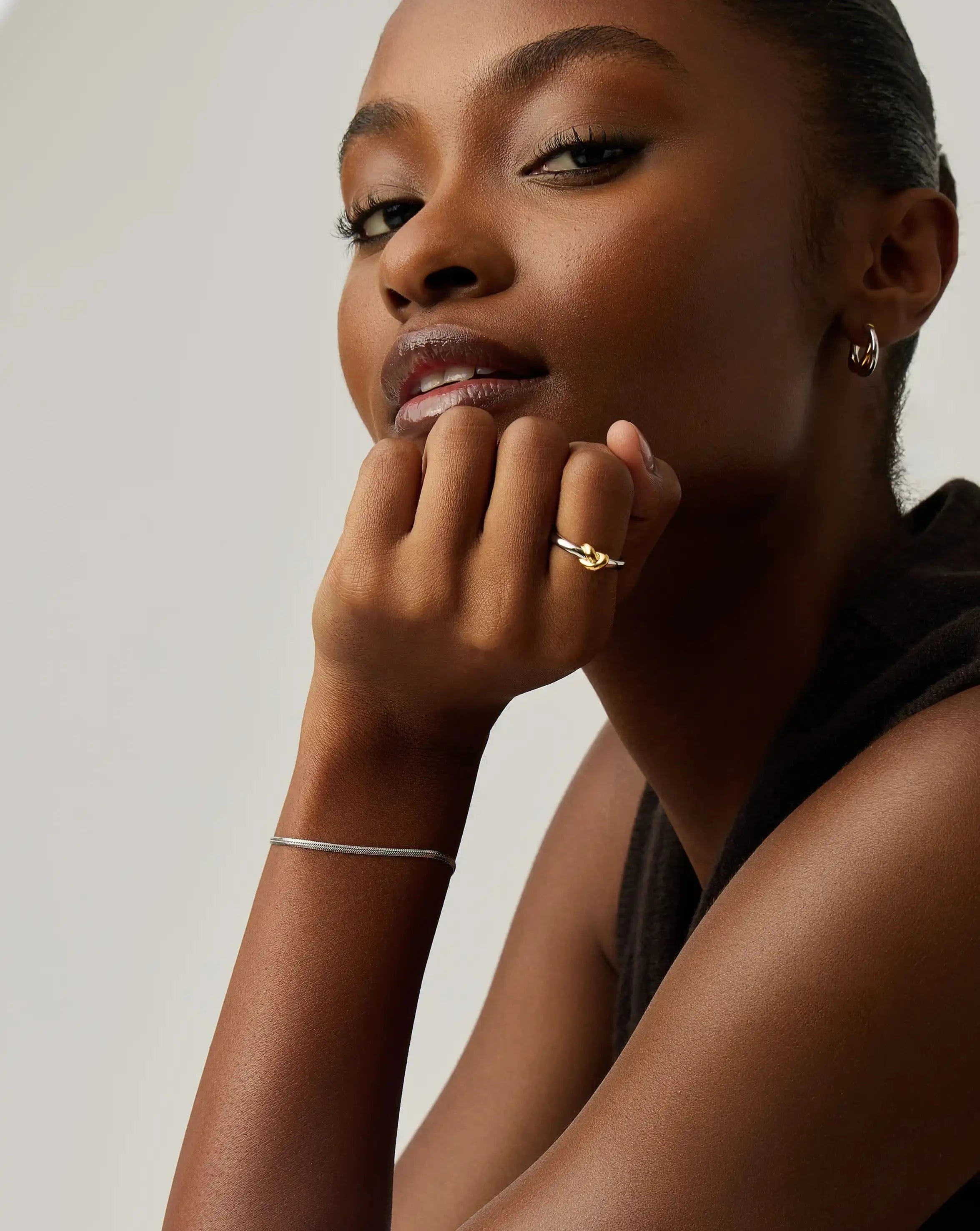 Missoma Thin Snake Chain Bracelet | Silver Plated