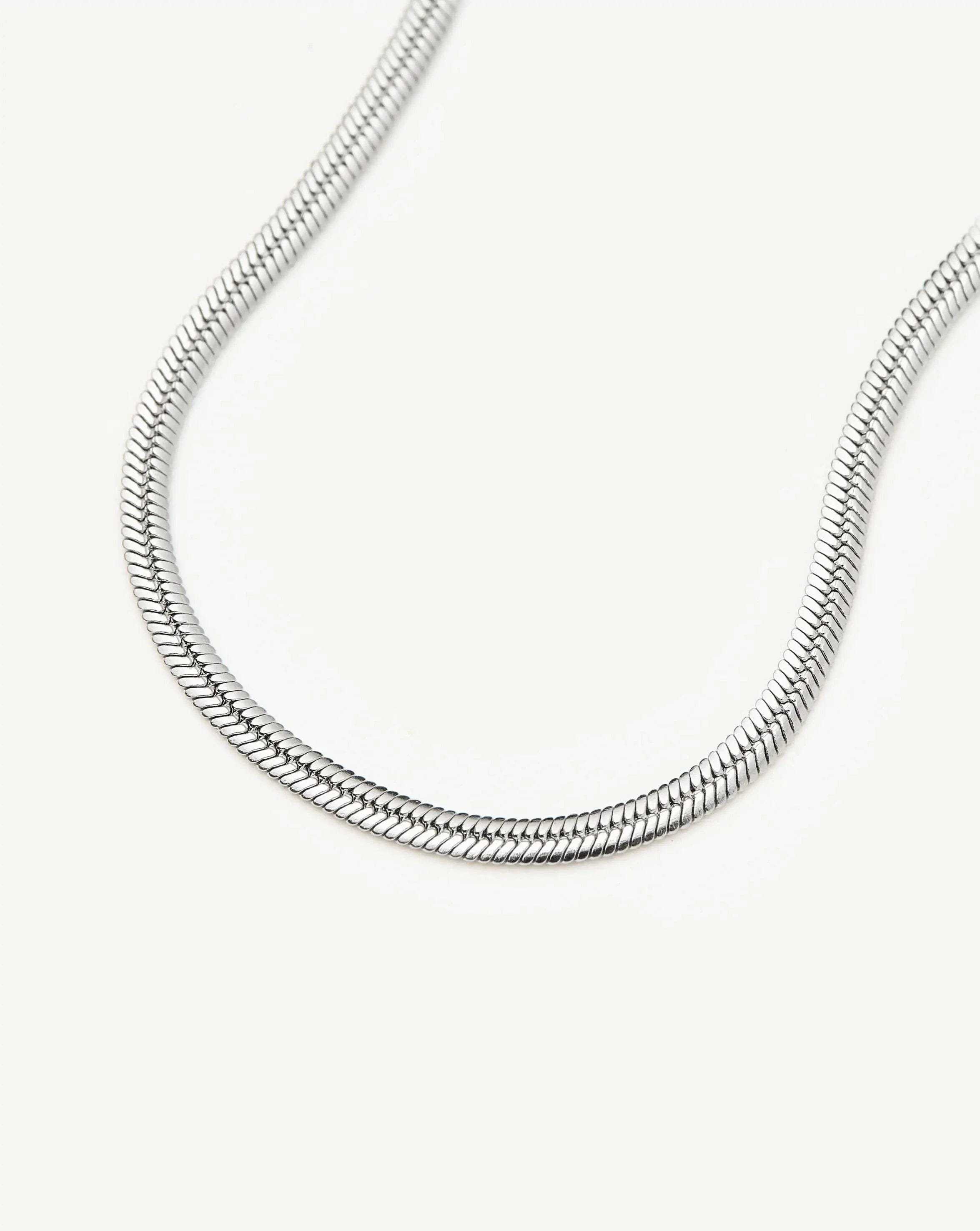 Missoma Thin Snake Chain Bracelet | Silver Plated