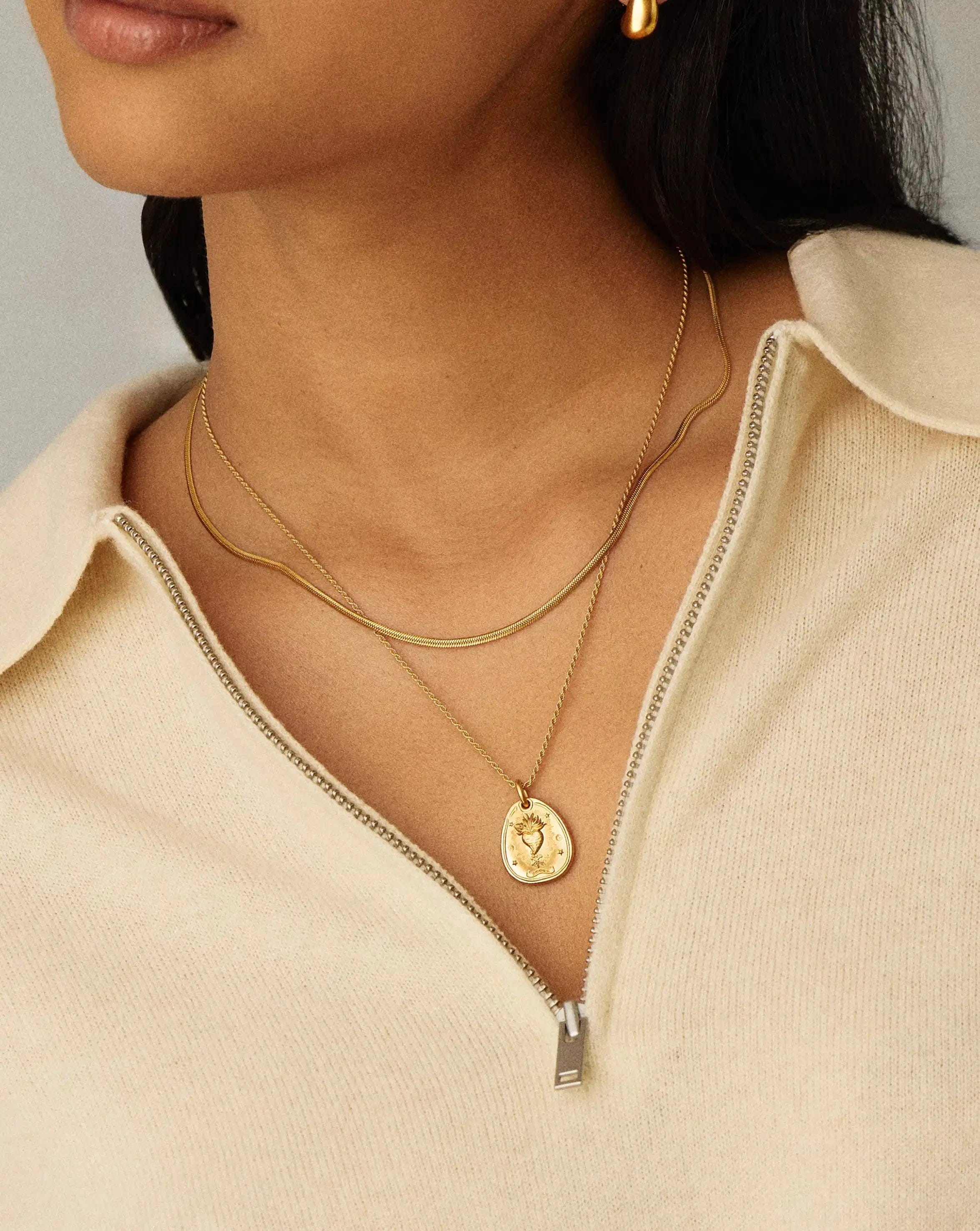 Missoma The Heart Talisman Pendant | 18ct Gold Plated