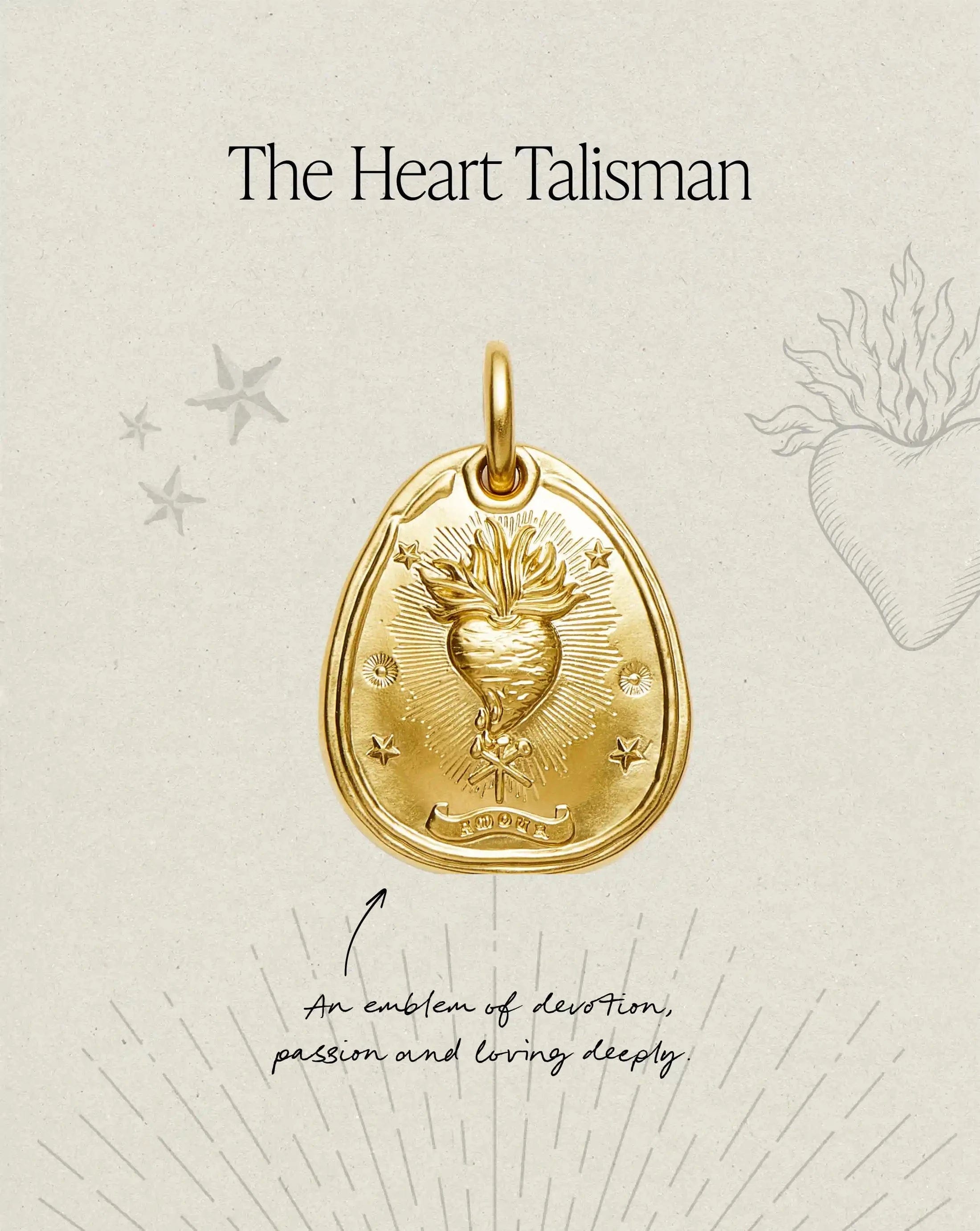 Missoma The Heart Talisman Pendant | 18ct Gold Plated