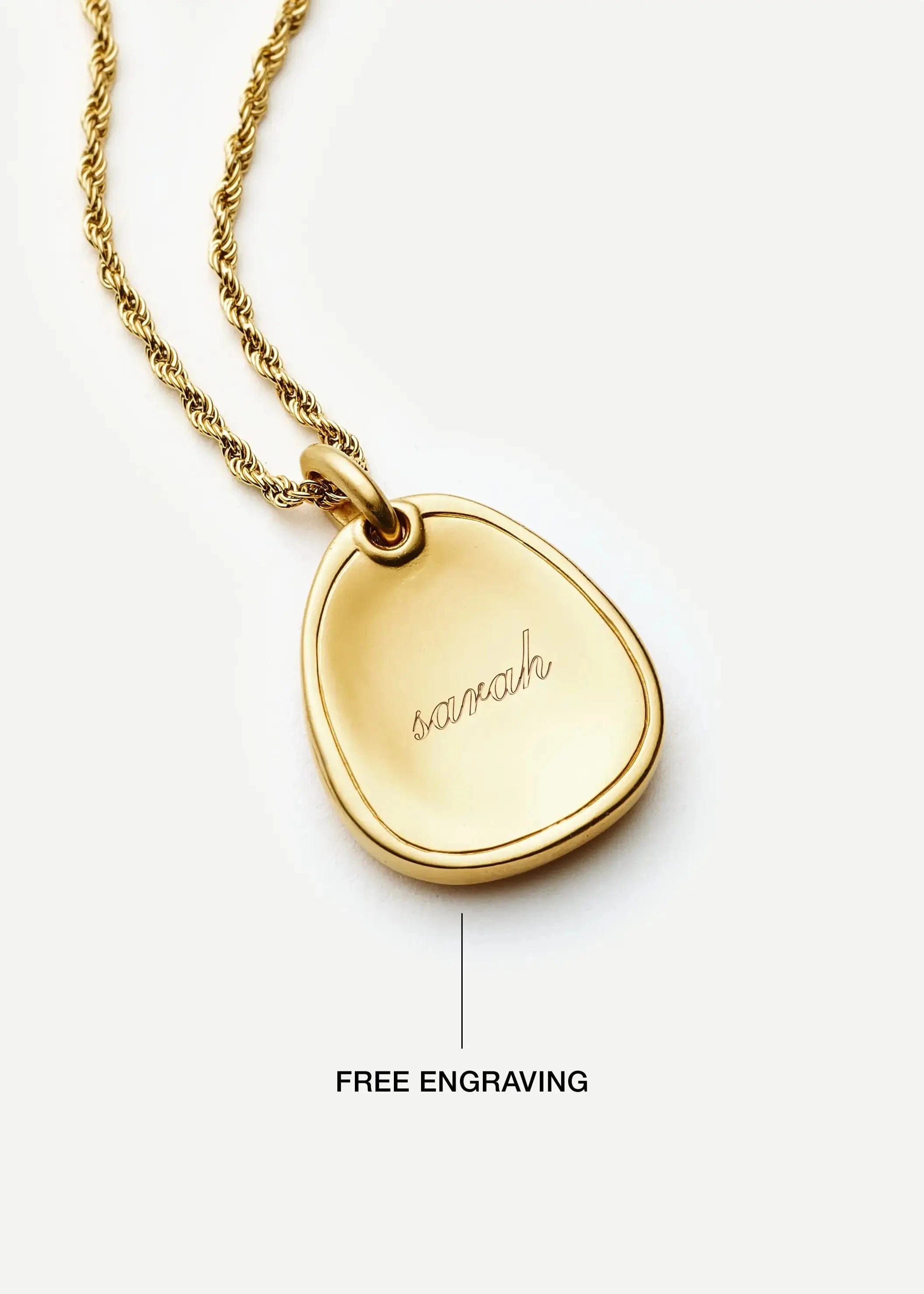 Missoma The Heart Talisman Pendant | 18ct Gold Plated