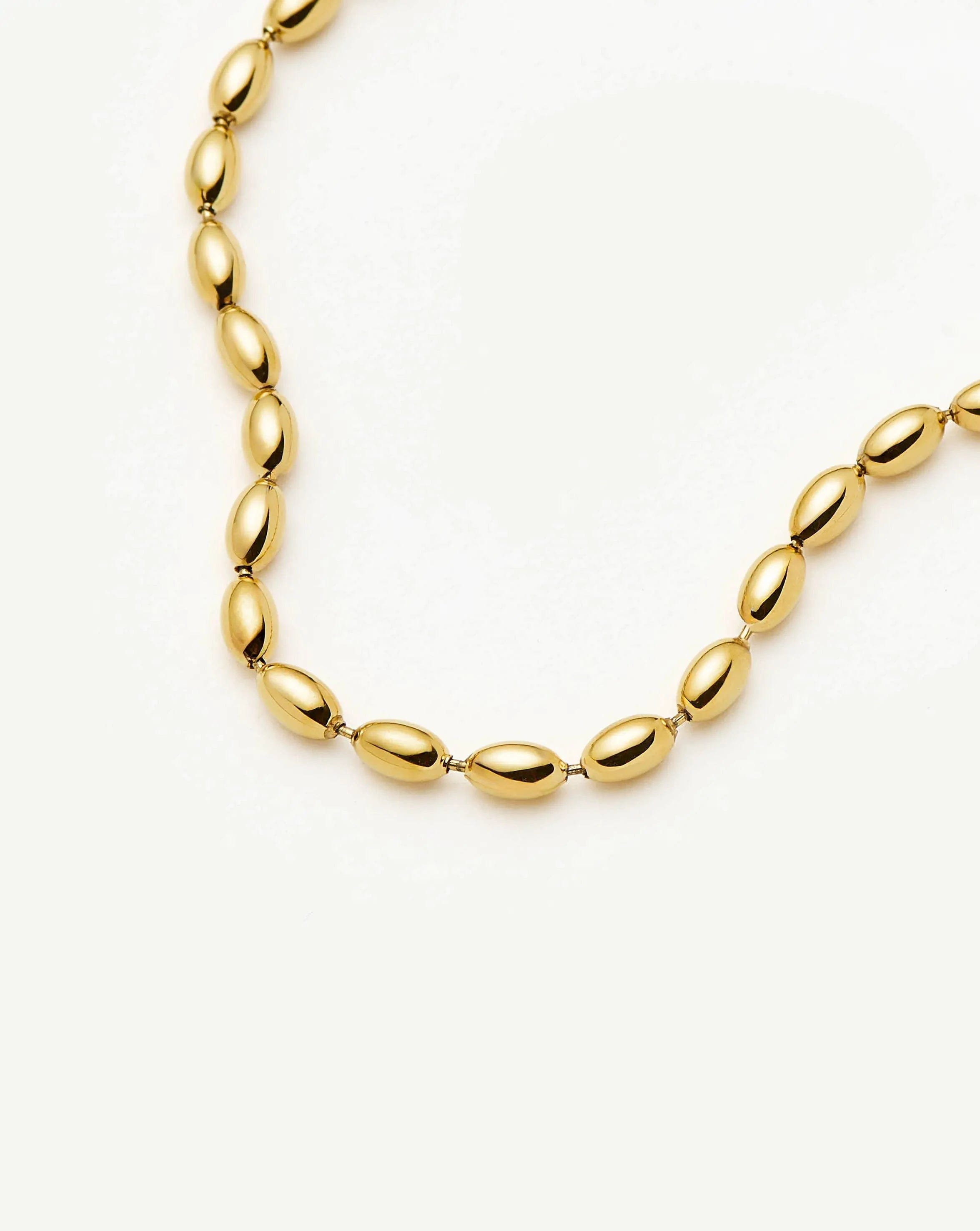 Missoma Molten Olive Chain Bracelet | 18ct Gold Plated