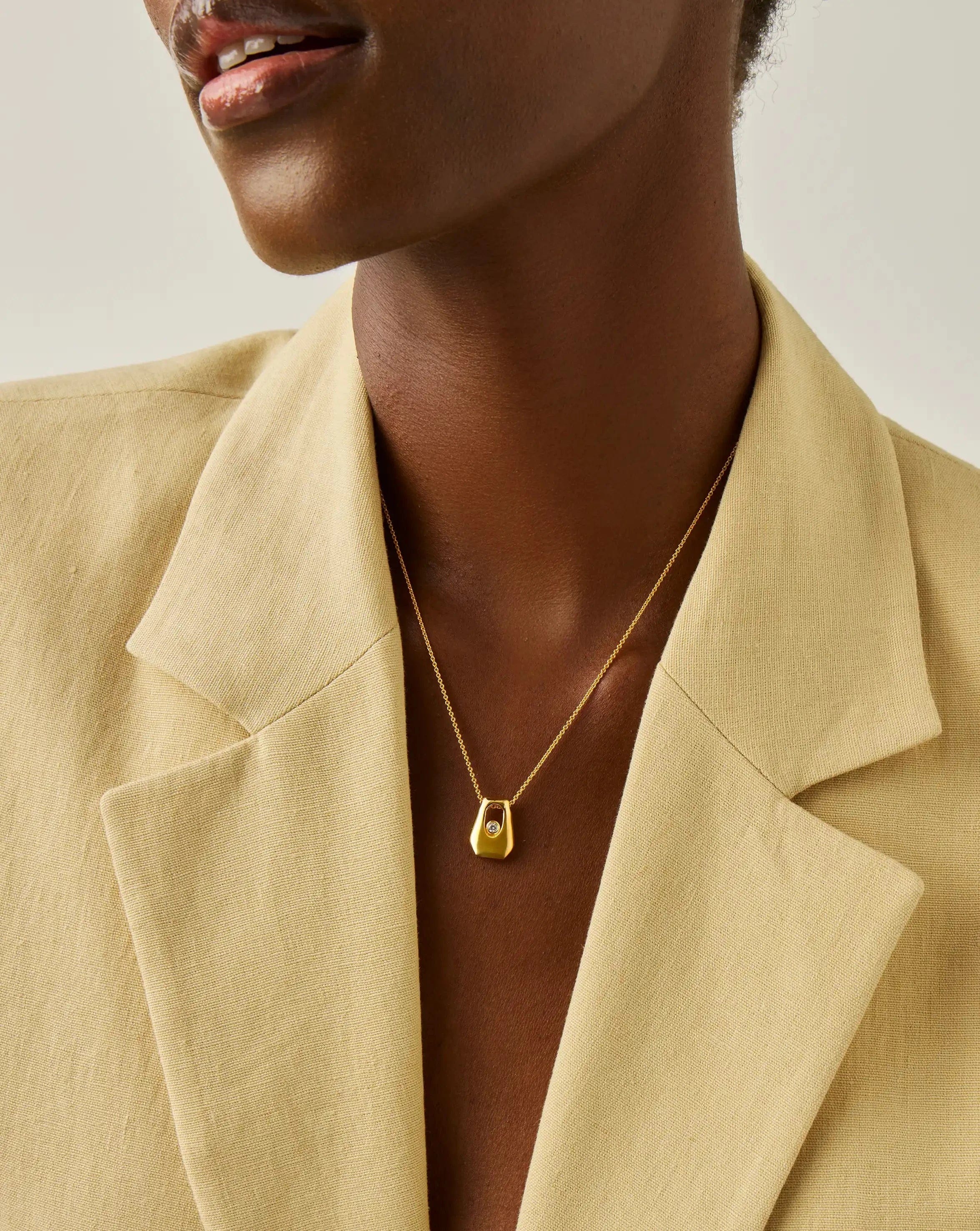 Missoma Lucy Williams Arco Pendant Necklace | 18ct Gold Vermeil