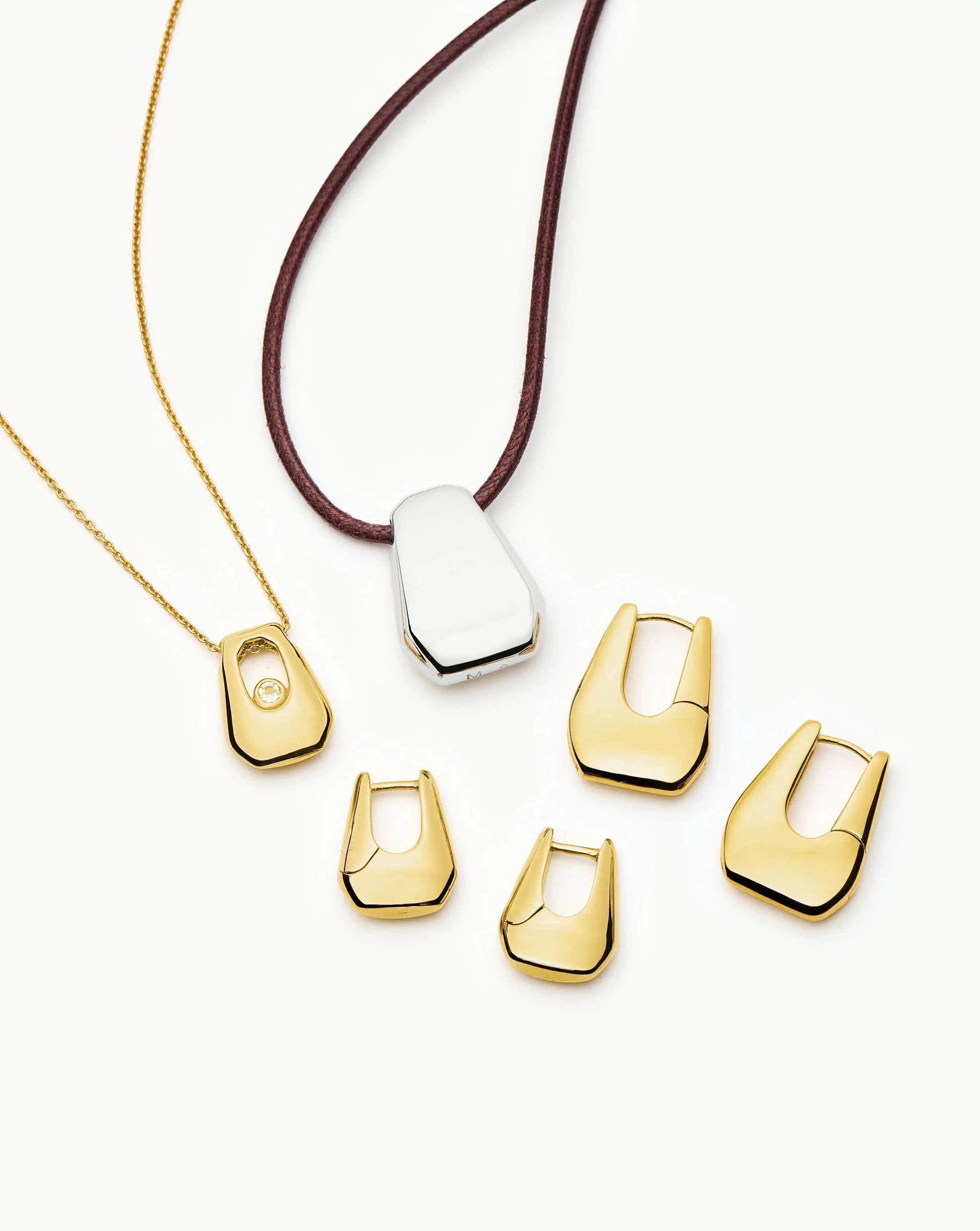 Missoma Lucy Williams Arco Pendant Necklace | 18ct Gold Vermeil