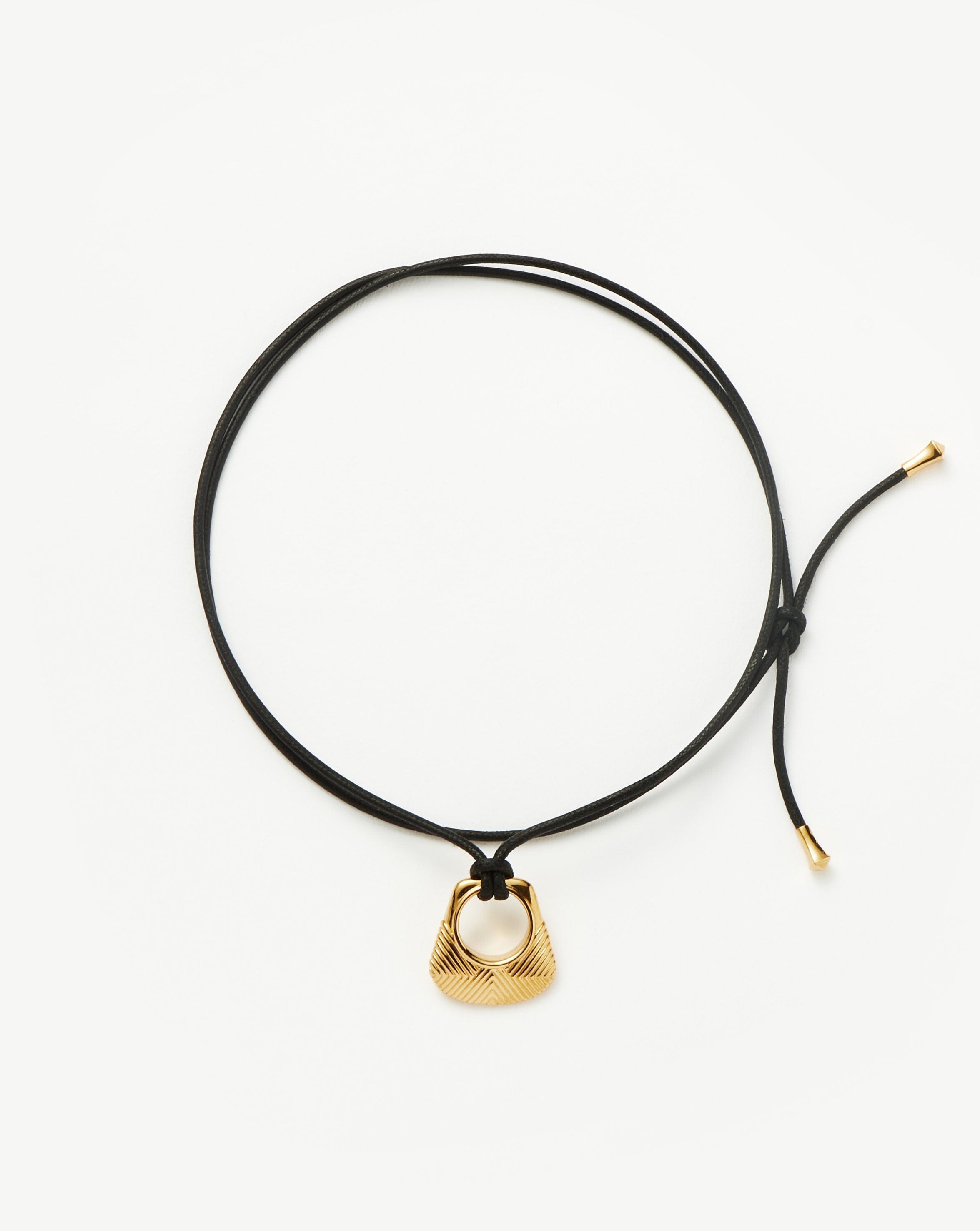 Missoma Hera Ridge Pendant Cord Necklace