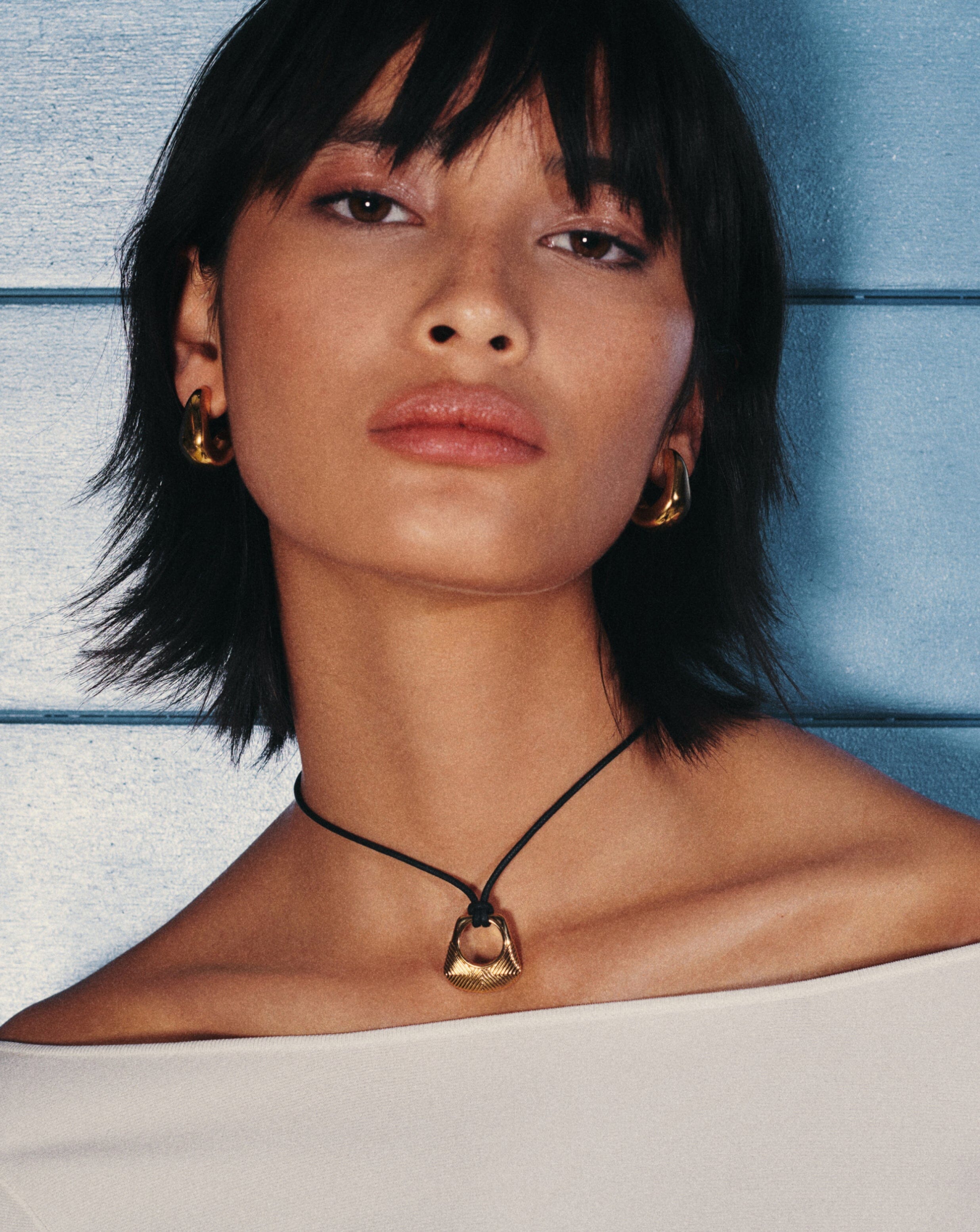 Missoma Hera Ridge Pendant Cord Necklace