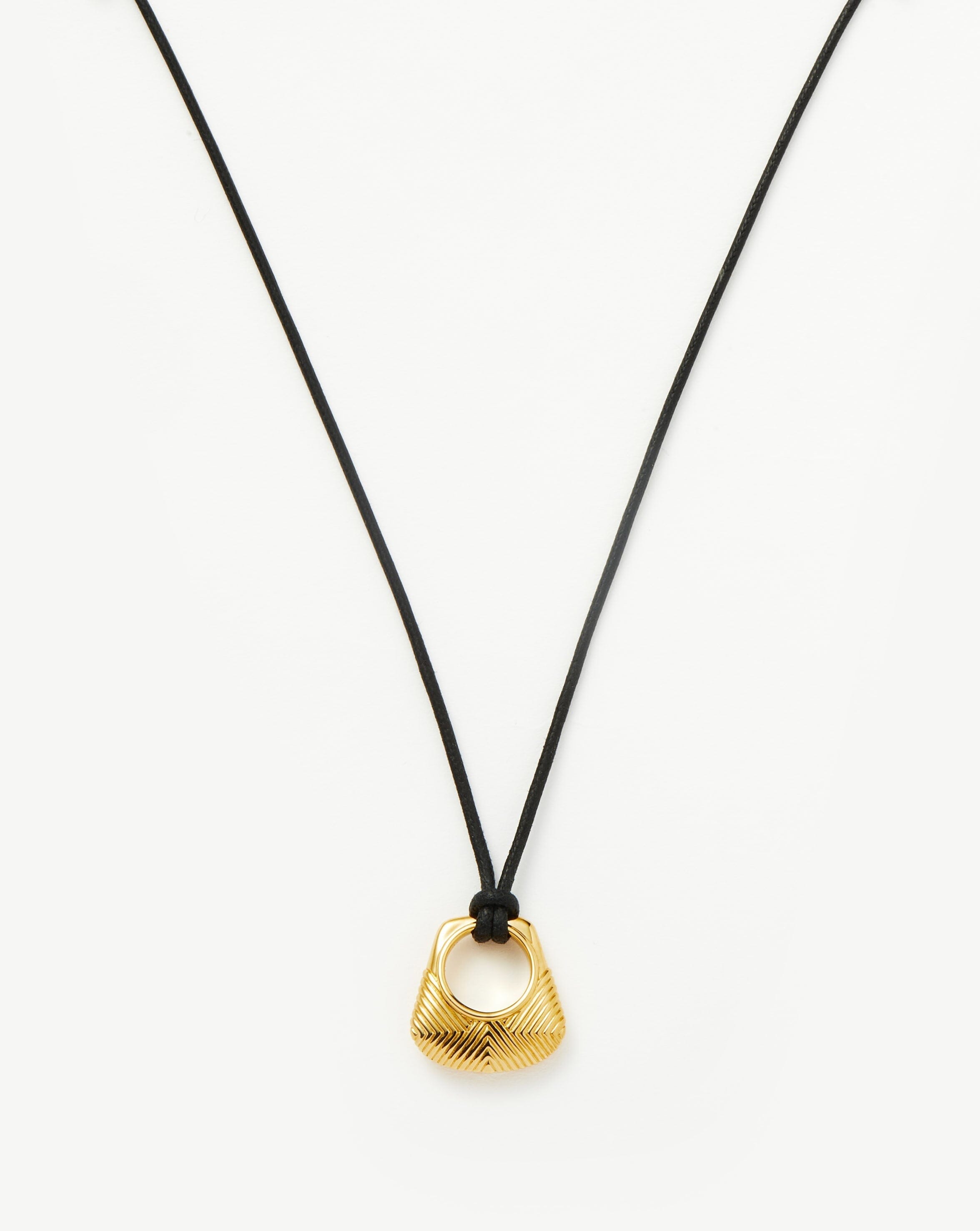Missoma Hera Ridge Pendant Cord Necklace