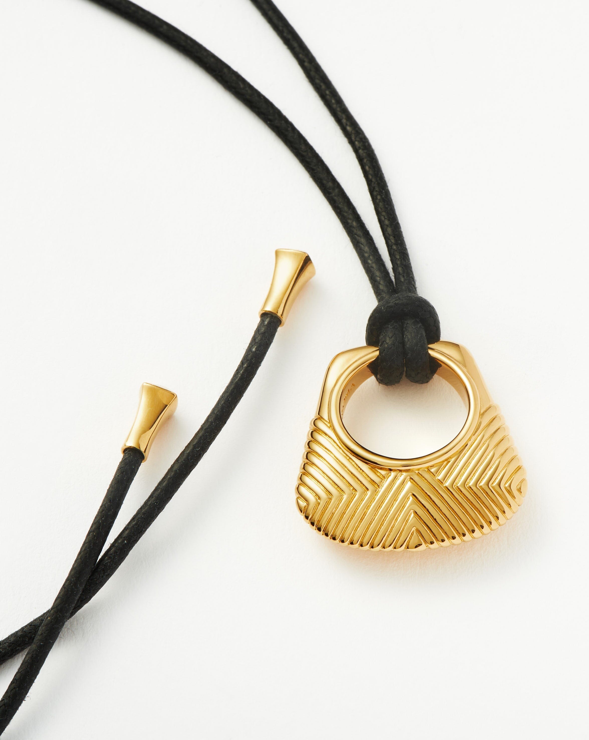 Missoma Hera Ridge Pendant Cord Necklace