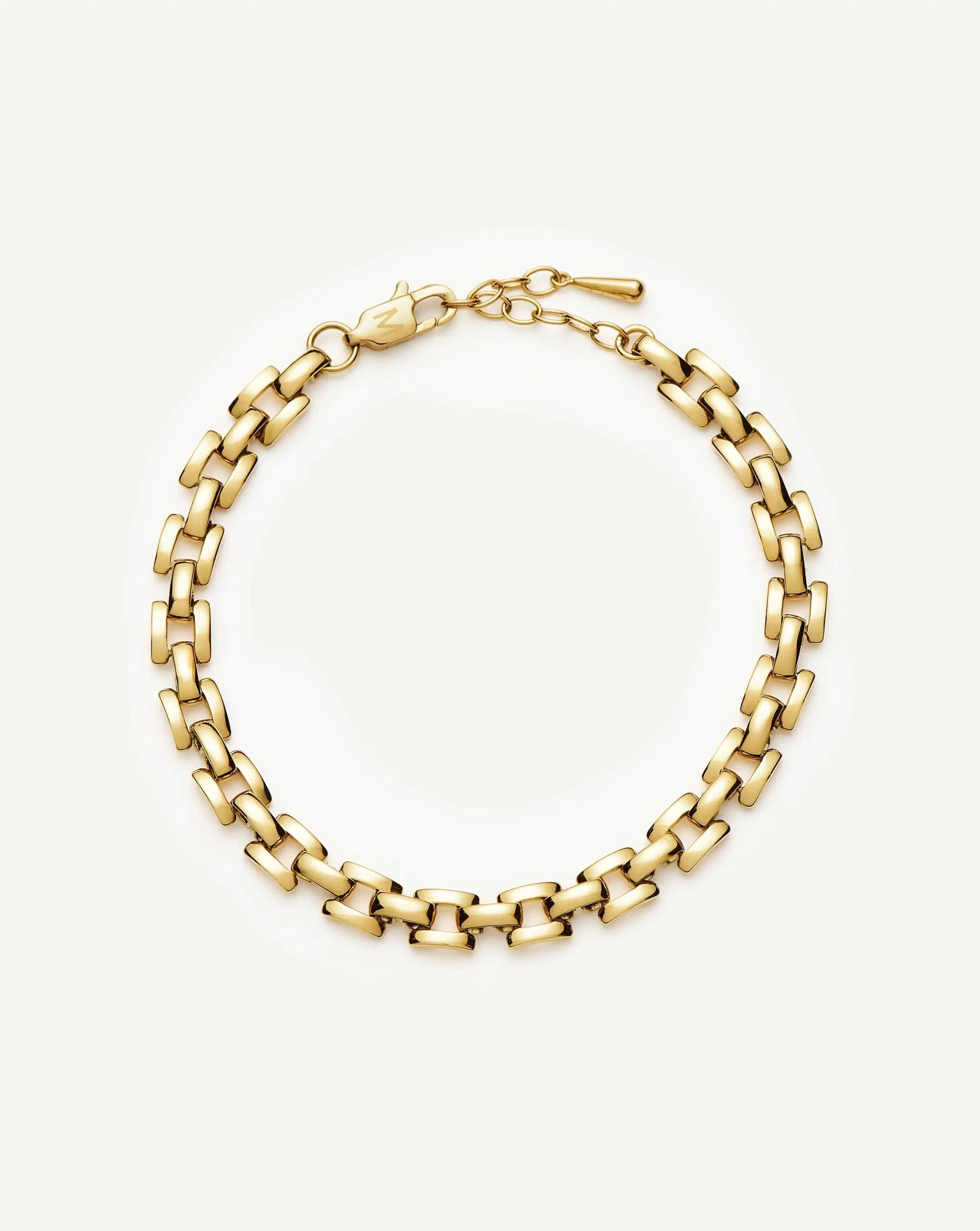 Missoma Timepiece Link Chain Bracelet | 18ct Gold Plated