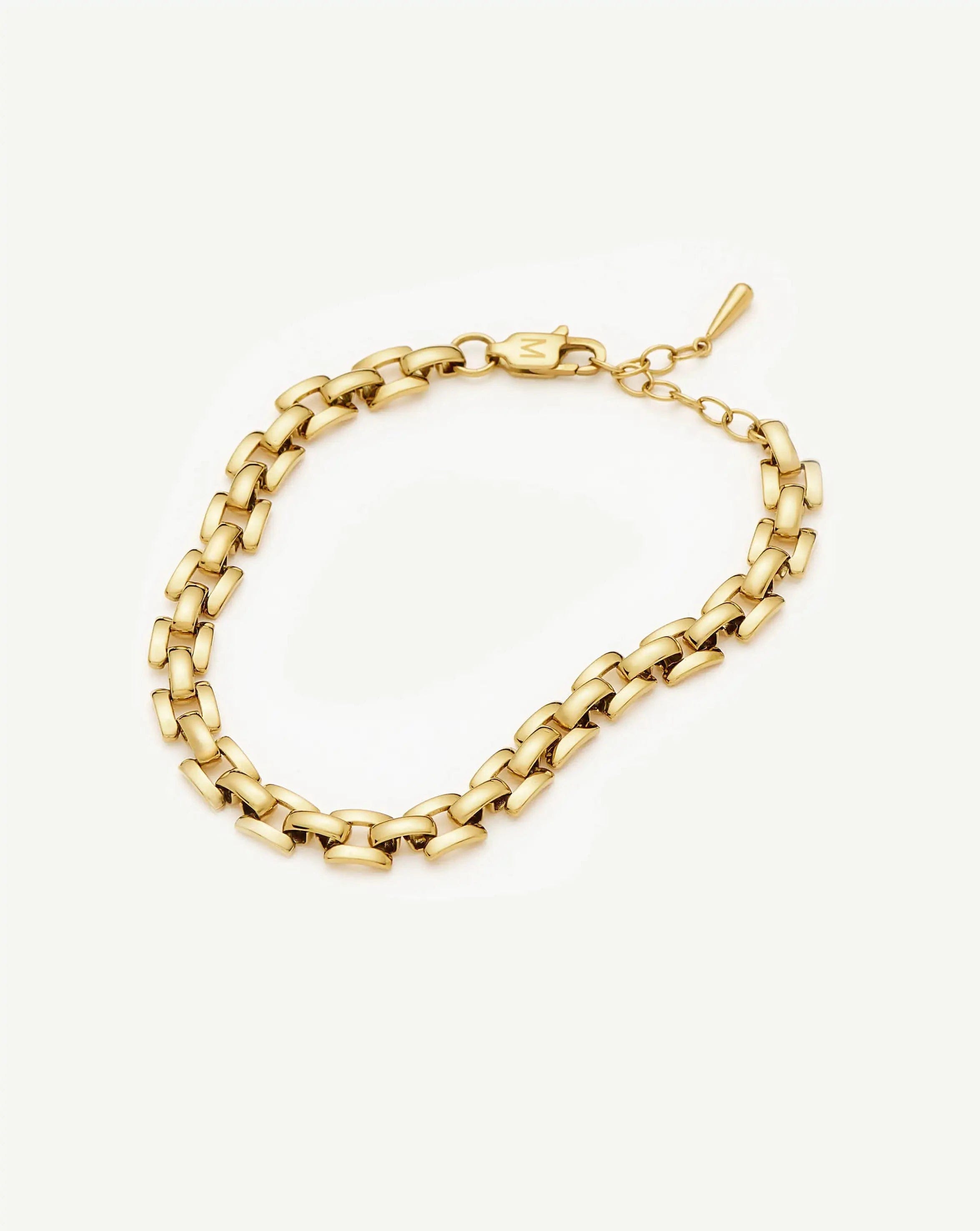 Missoma Timepiece Link Chain Bracelet | 18ct Gold Plated