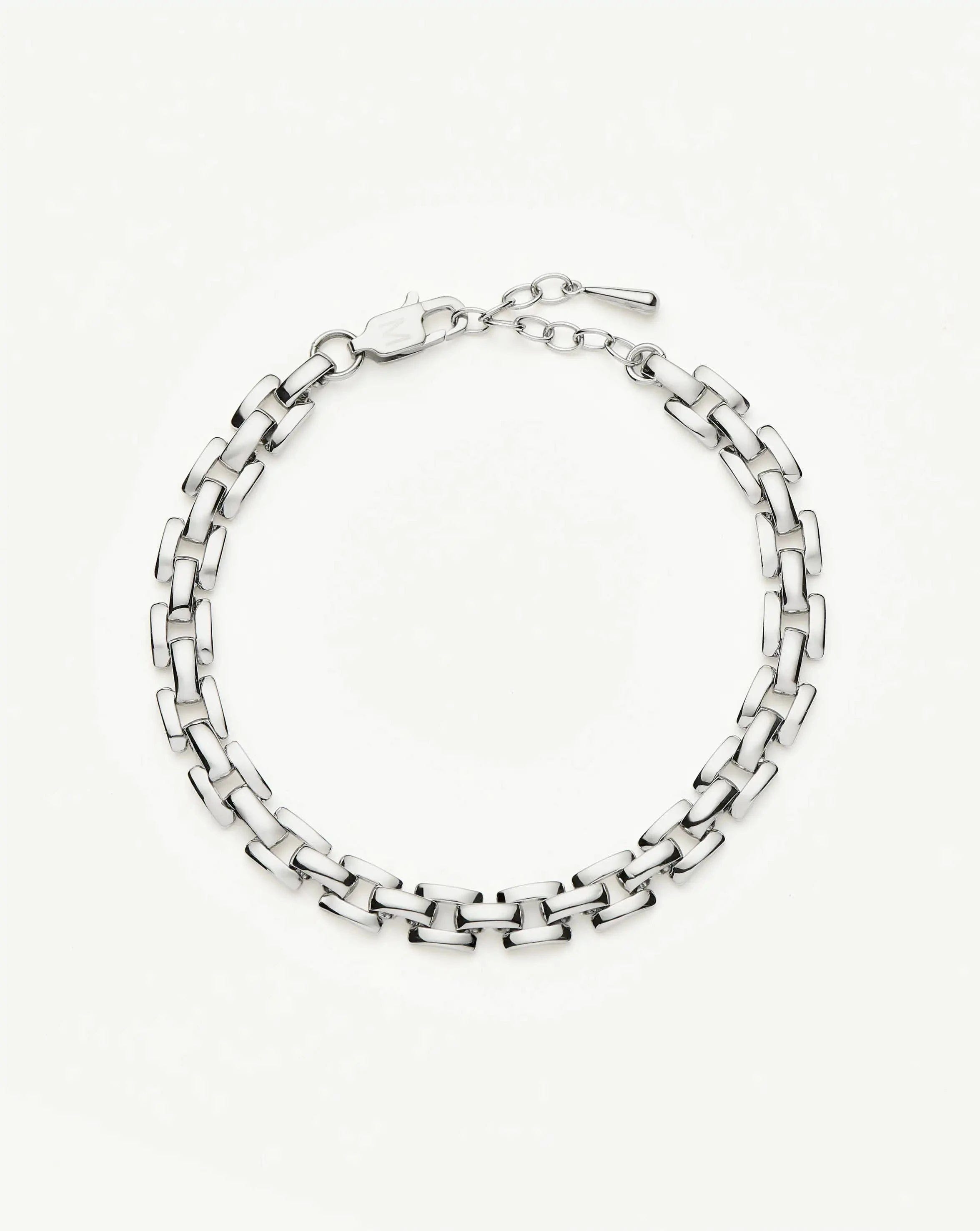 Missoma Timepiece Link Chain Bracelet | Platinum Plated