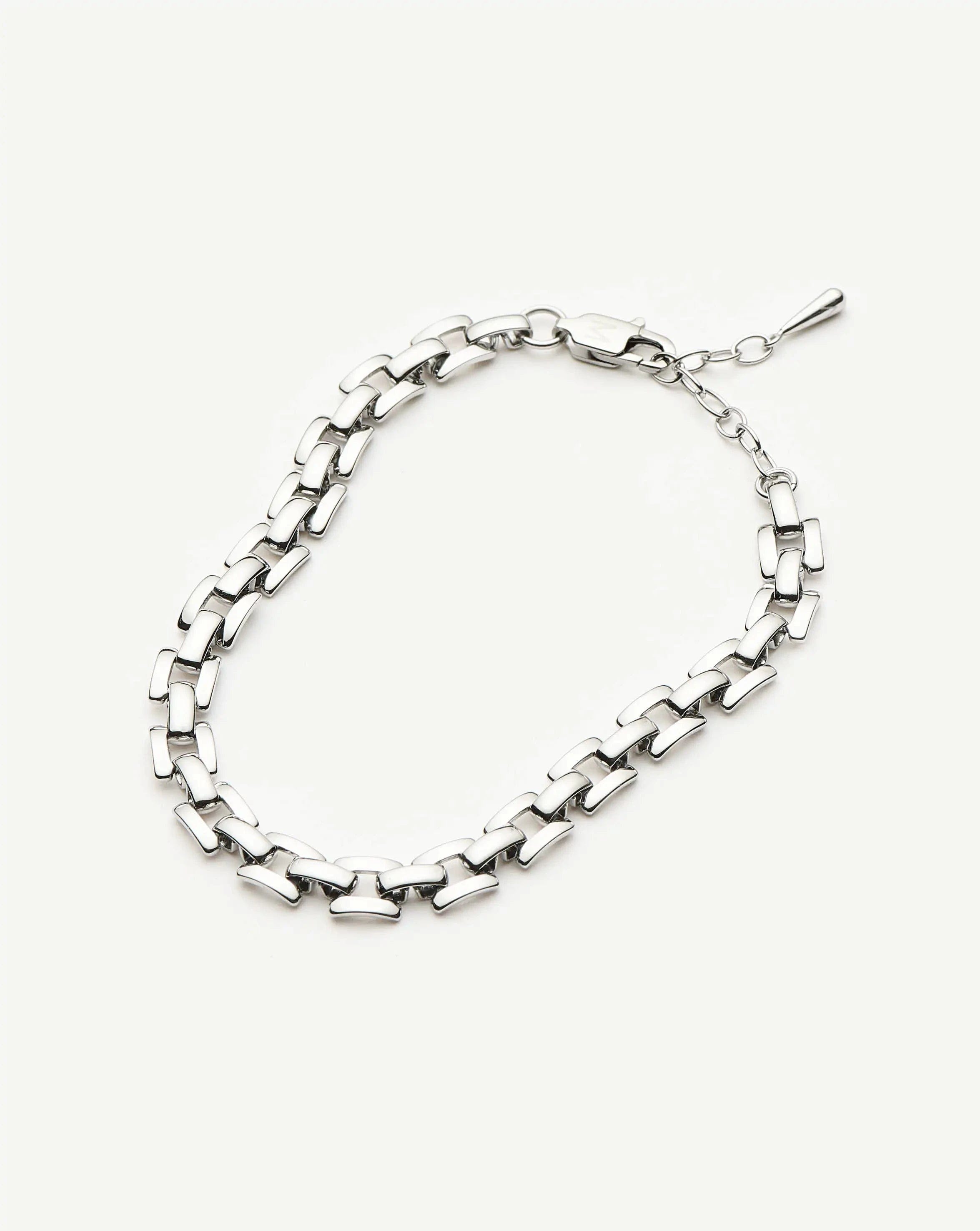 Missoma Timepiece Link Chain Bracelet | Platinum Plated