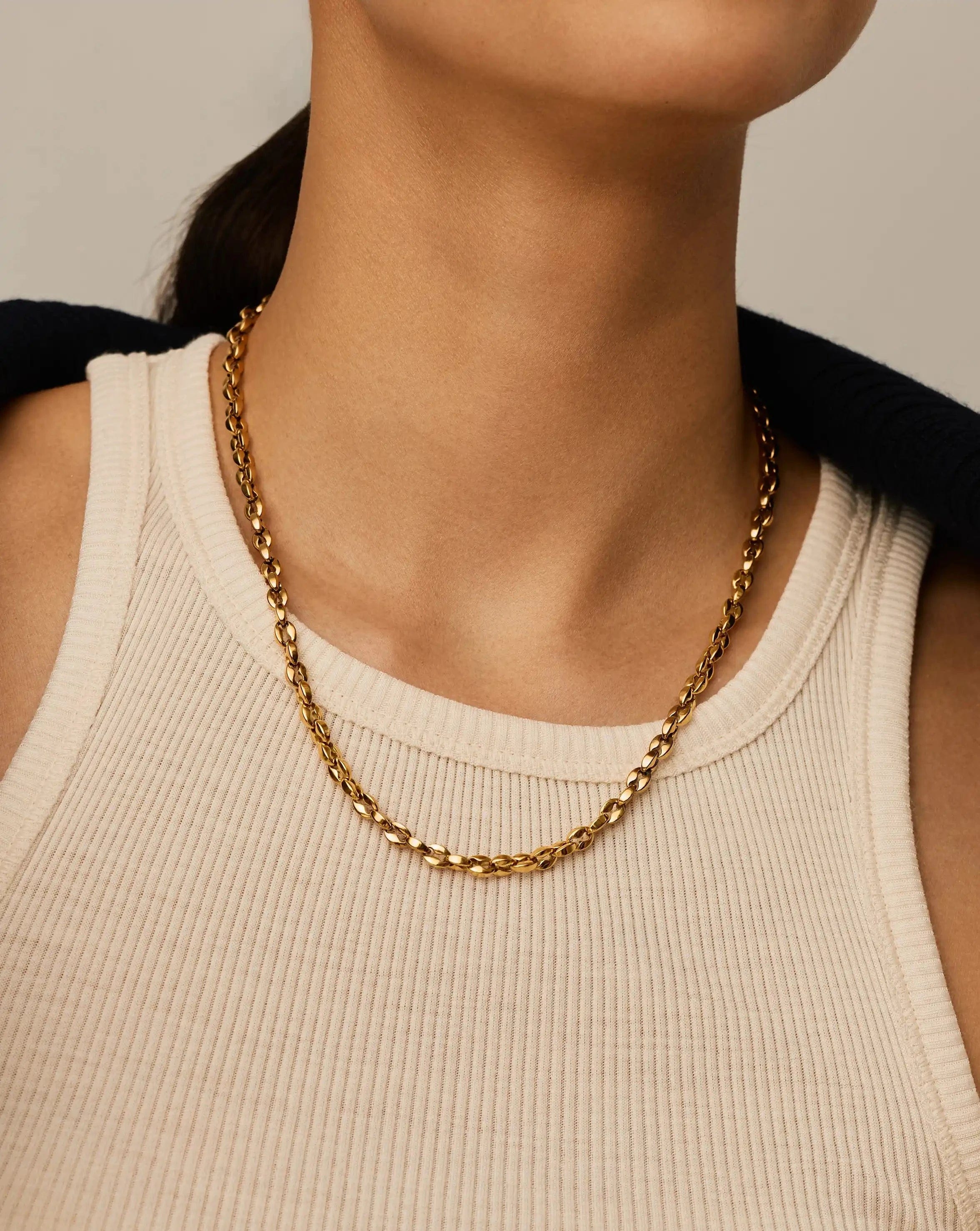 Missoma Mariner Medium Chain Necklace | 18ct Gold Plated