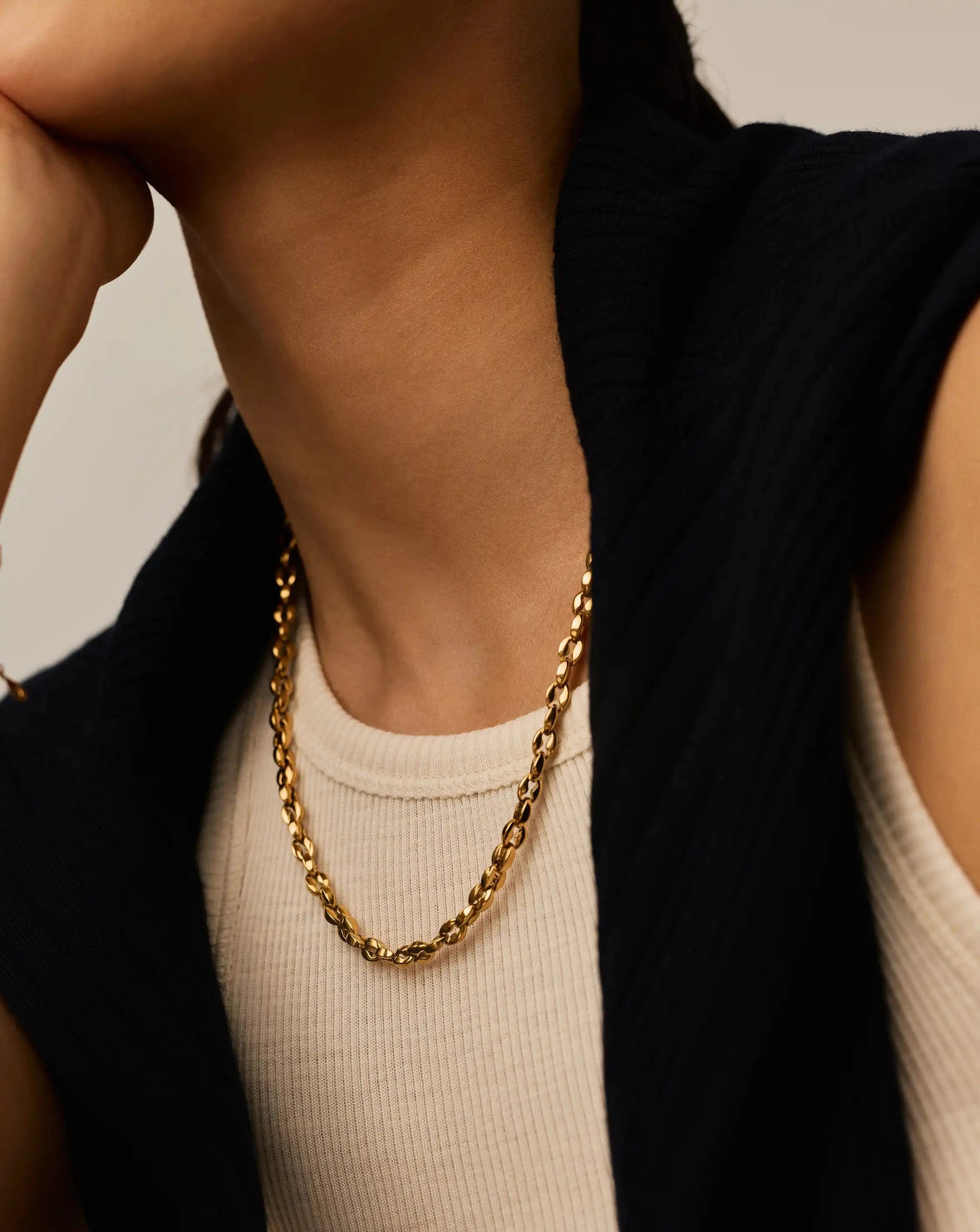 Missoma Mariner Medium Chain Necklace | 18ct Gold Plated