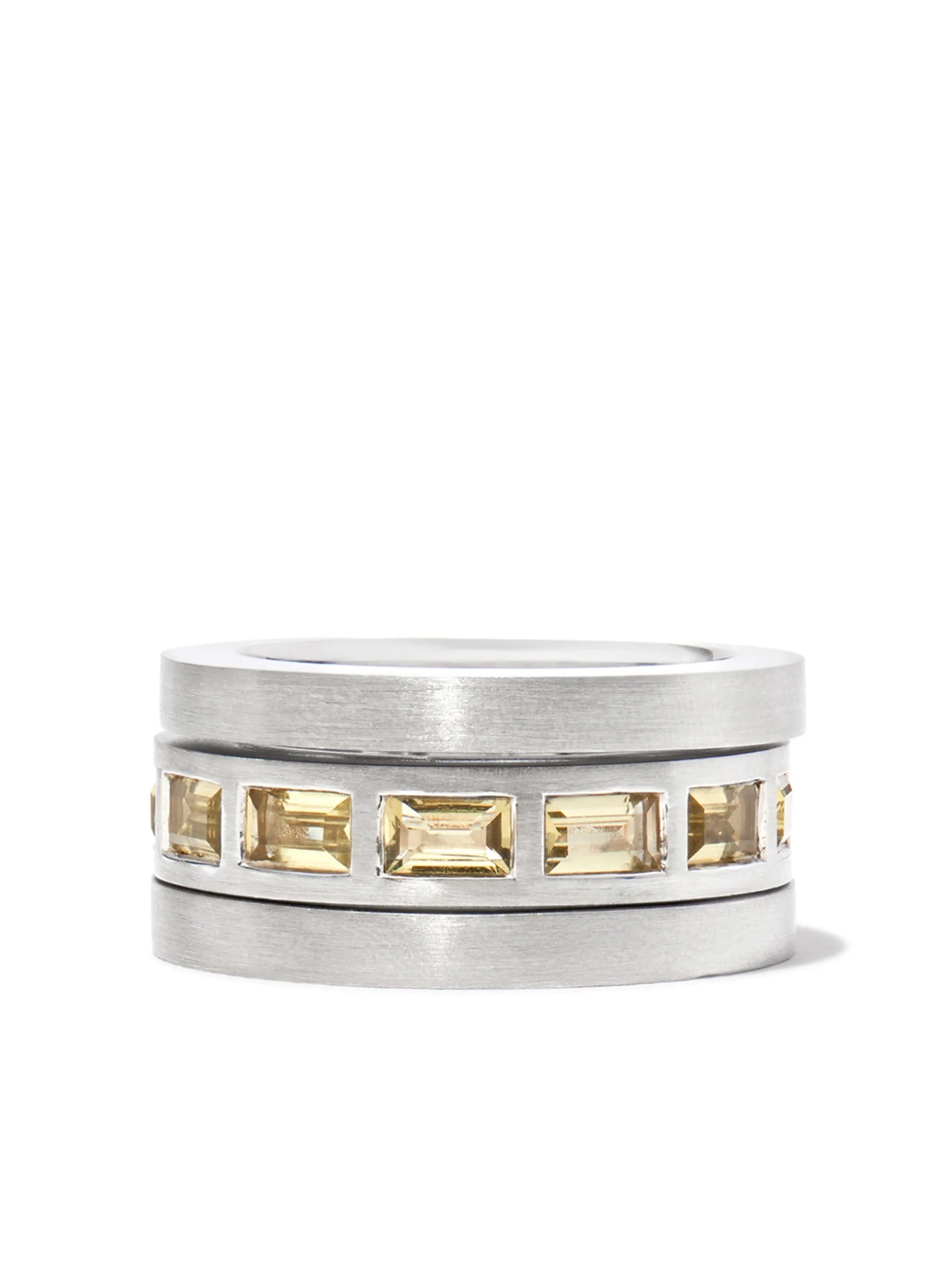 Tom Wood Double Arch quartz ring