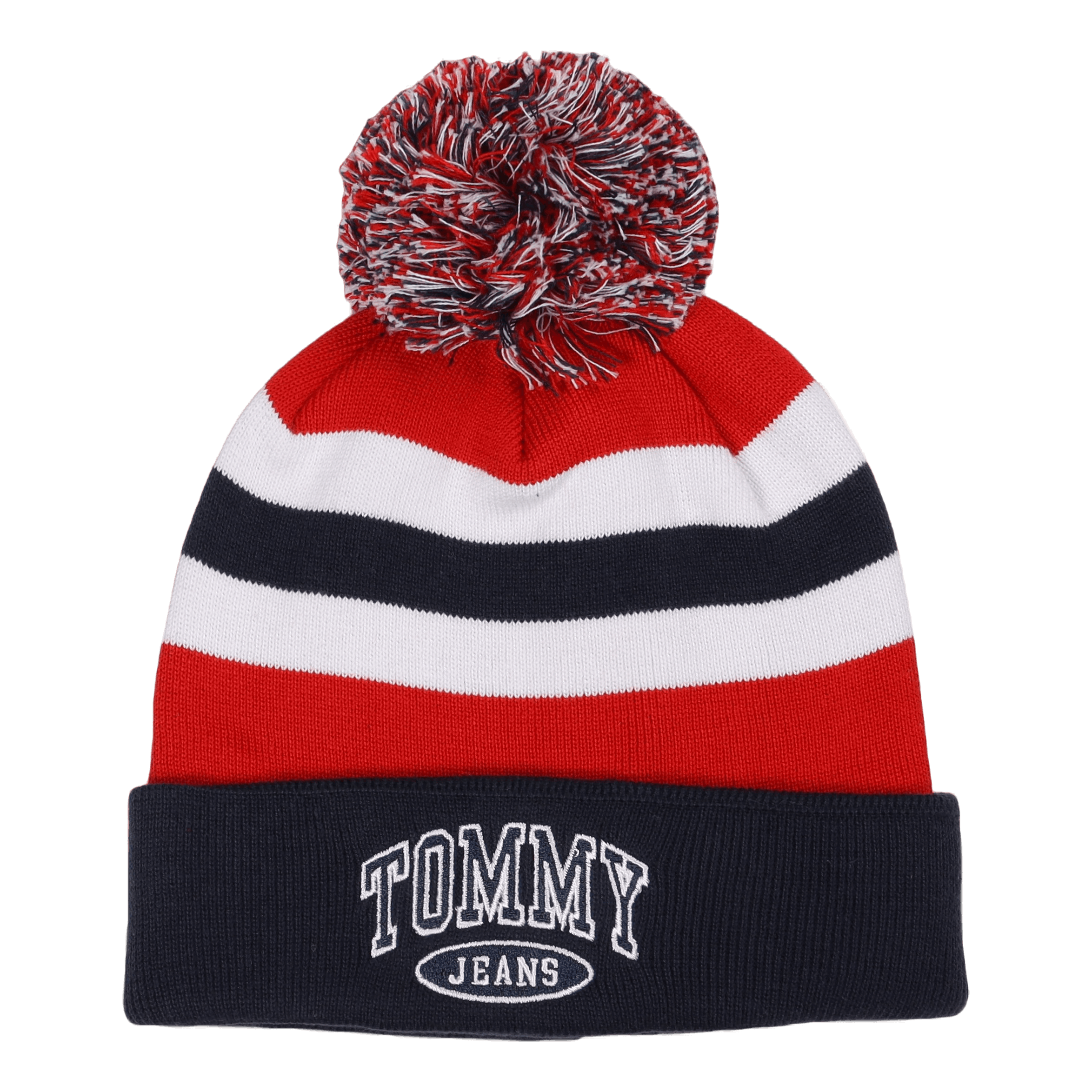 Tommy Jeans Tjm Collegiate Varsity Beanie Red White Blue Stripe