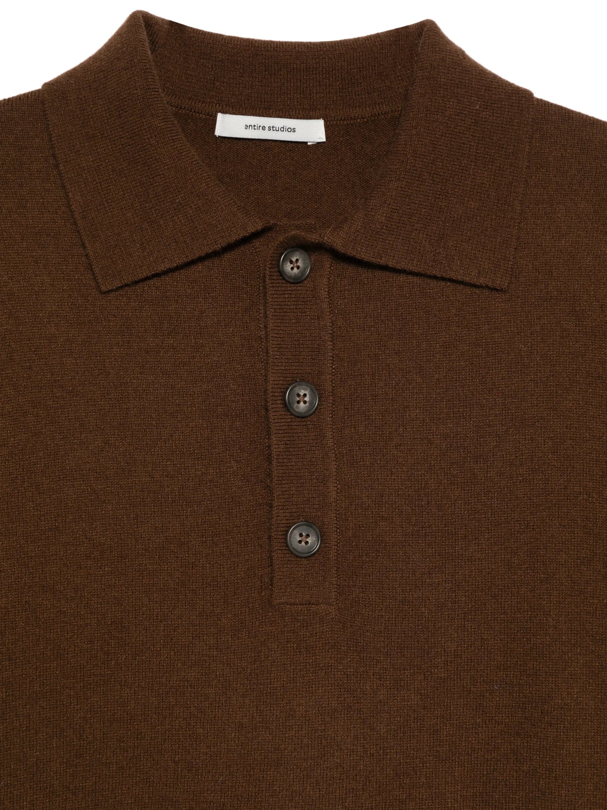 Entire Studios buttoned short - sleeve polo shirt