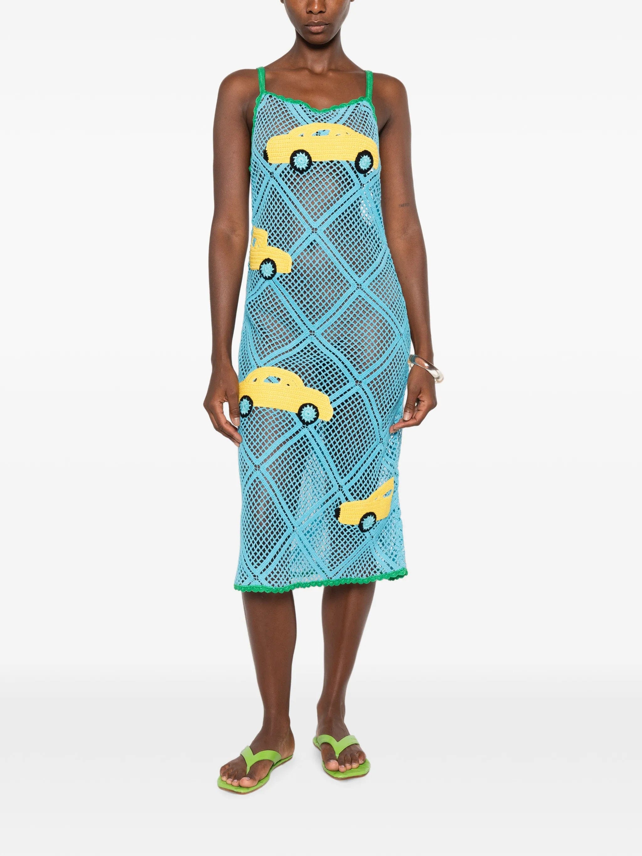 JW Anderson crochet car - motif midi dress