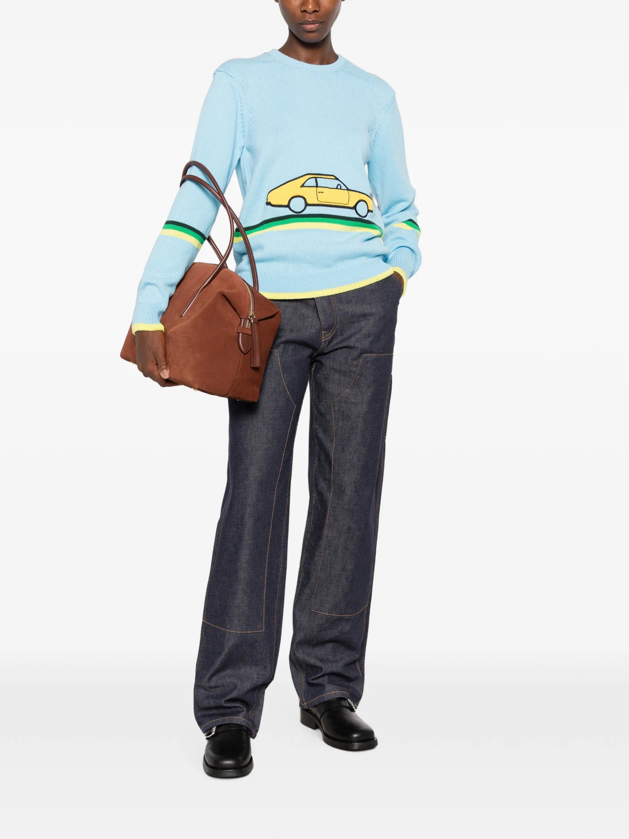 JW Anderson car - patch sweater