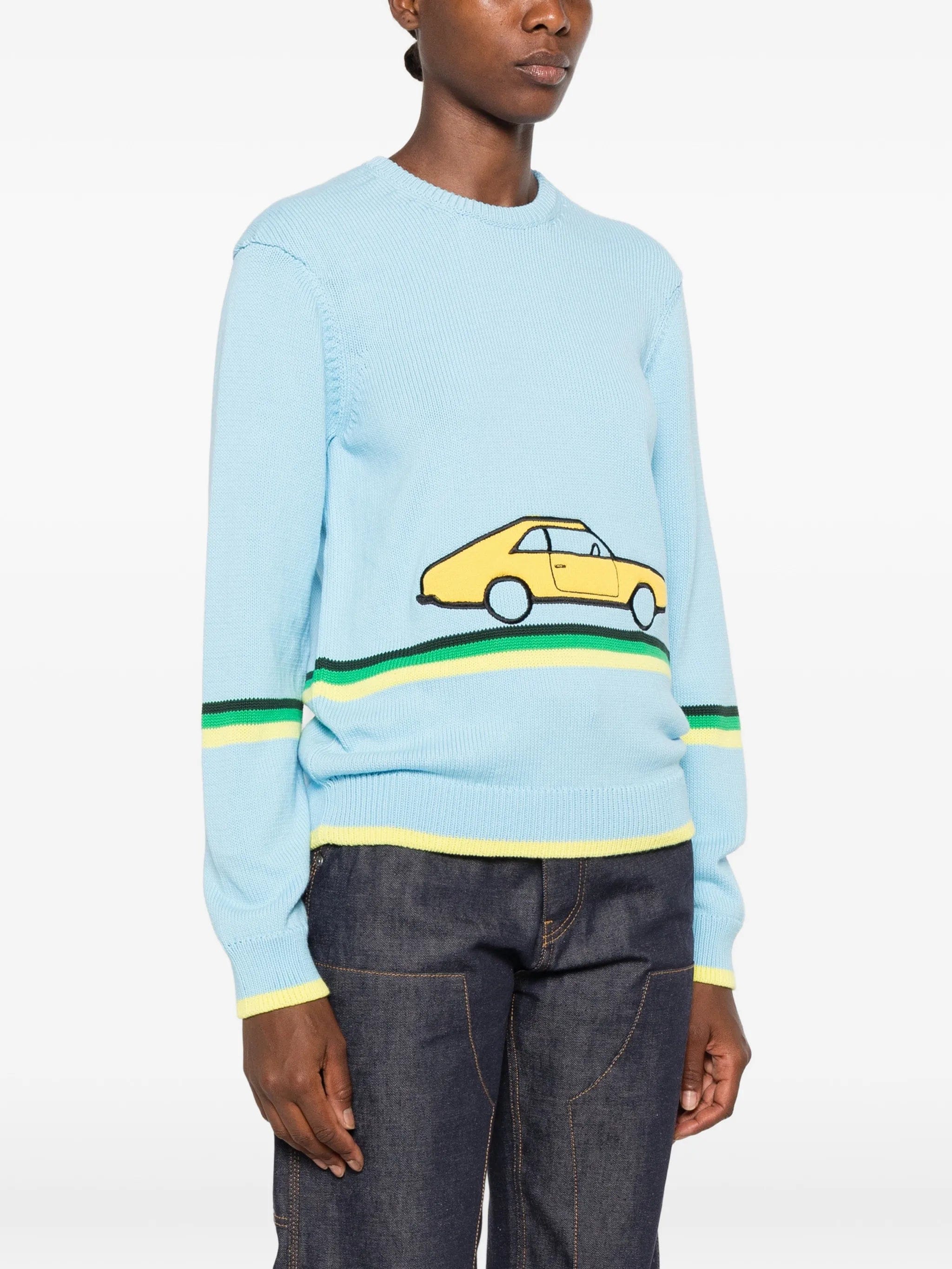 JW Anderson car - patch sweater