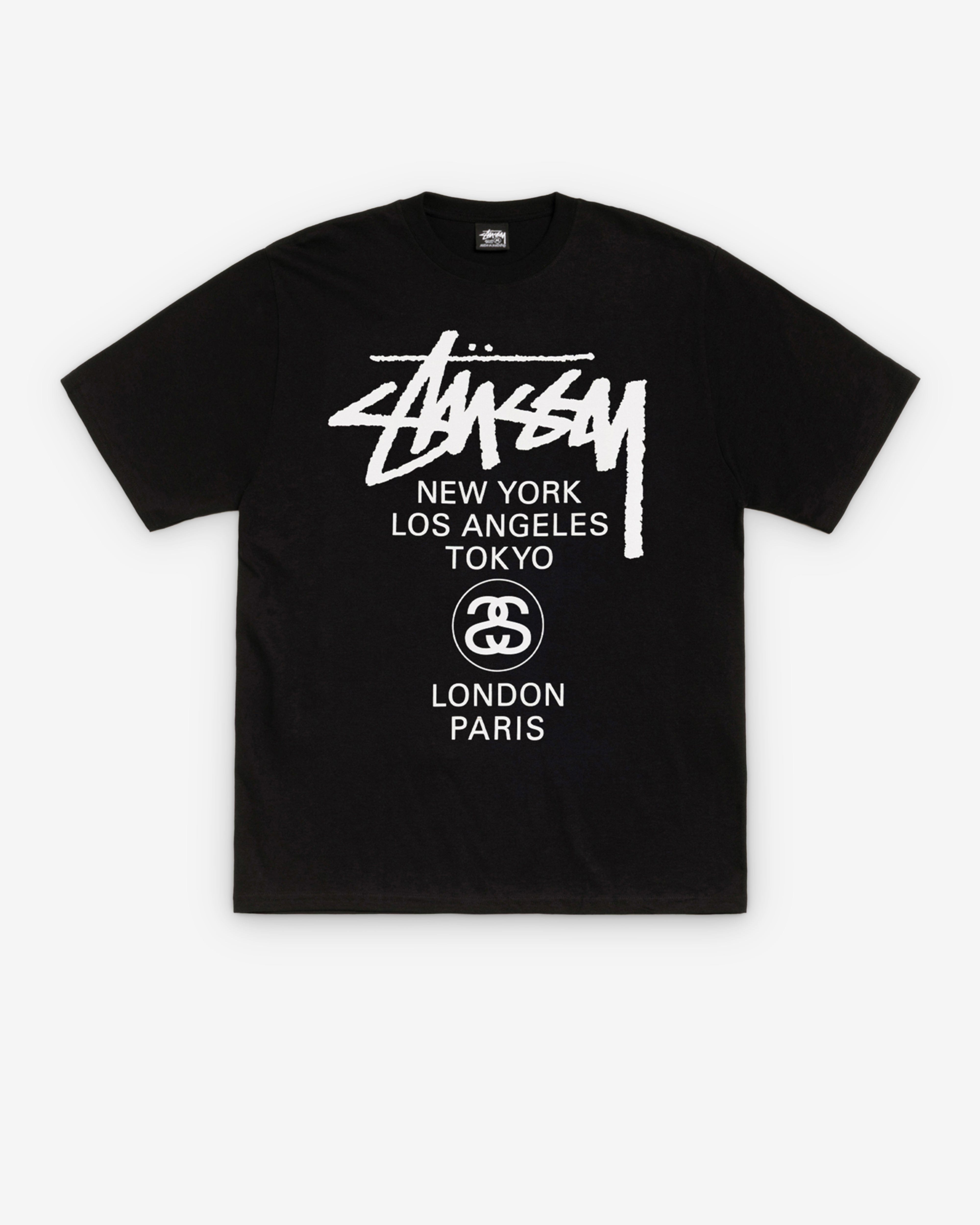 Stüssy - Men's World Tour T-Shirt - (Black)
