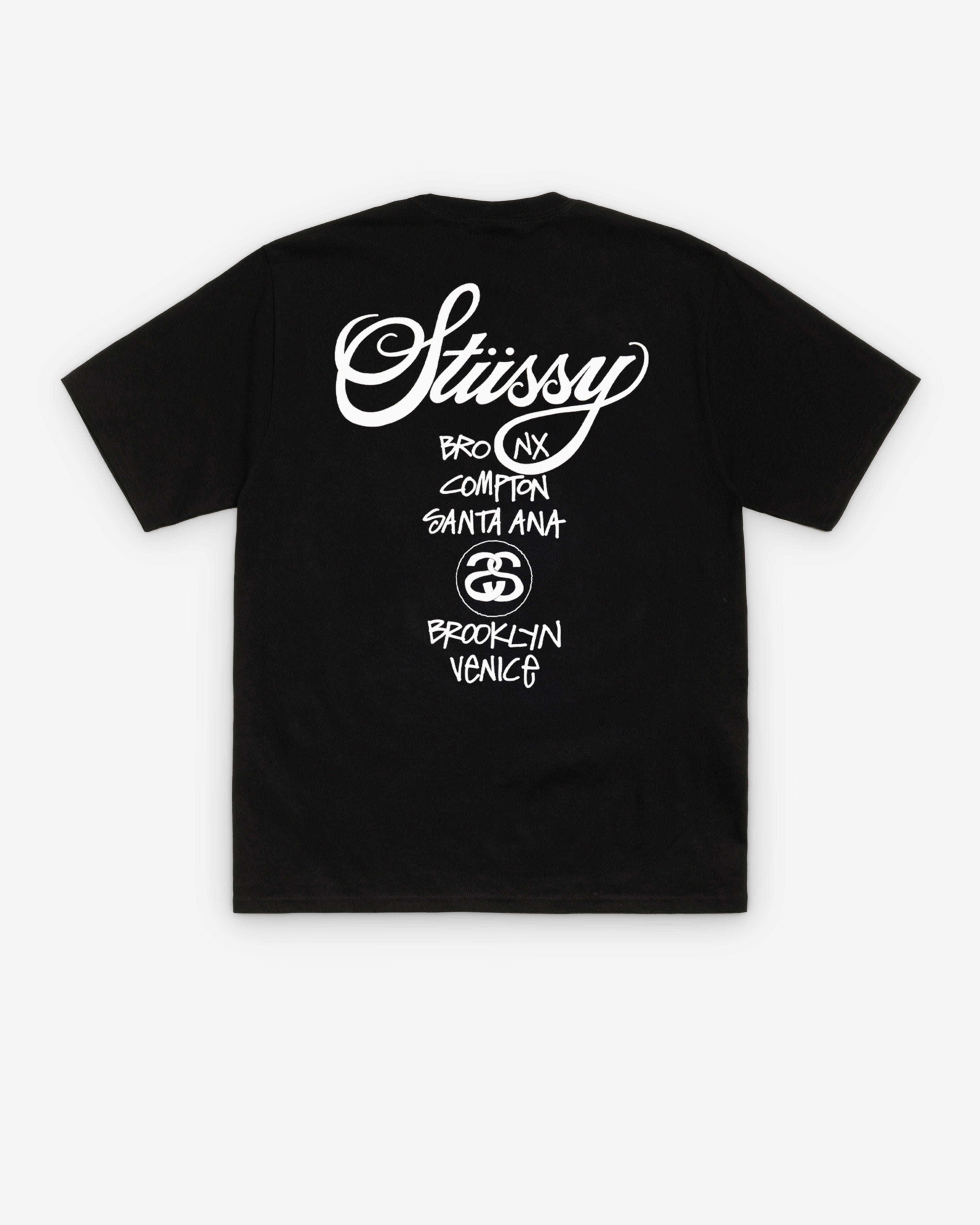 Stüssy - Men's World Tour T-Shirt - (Black)