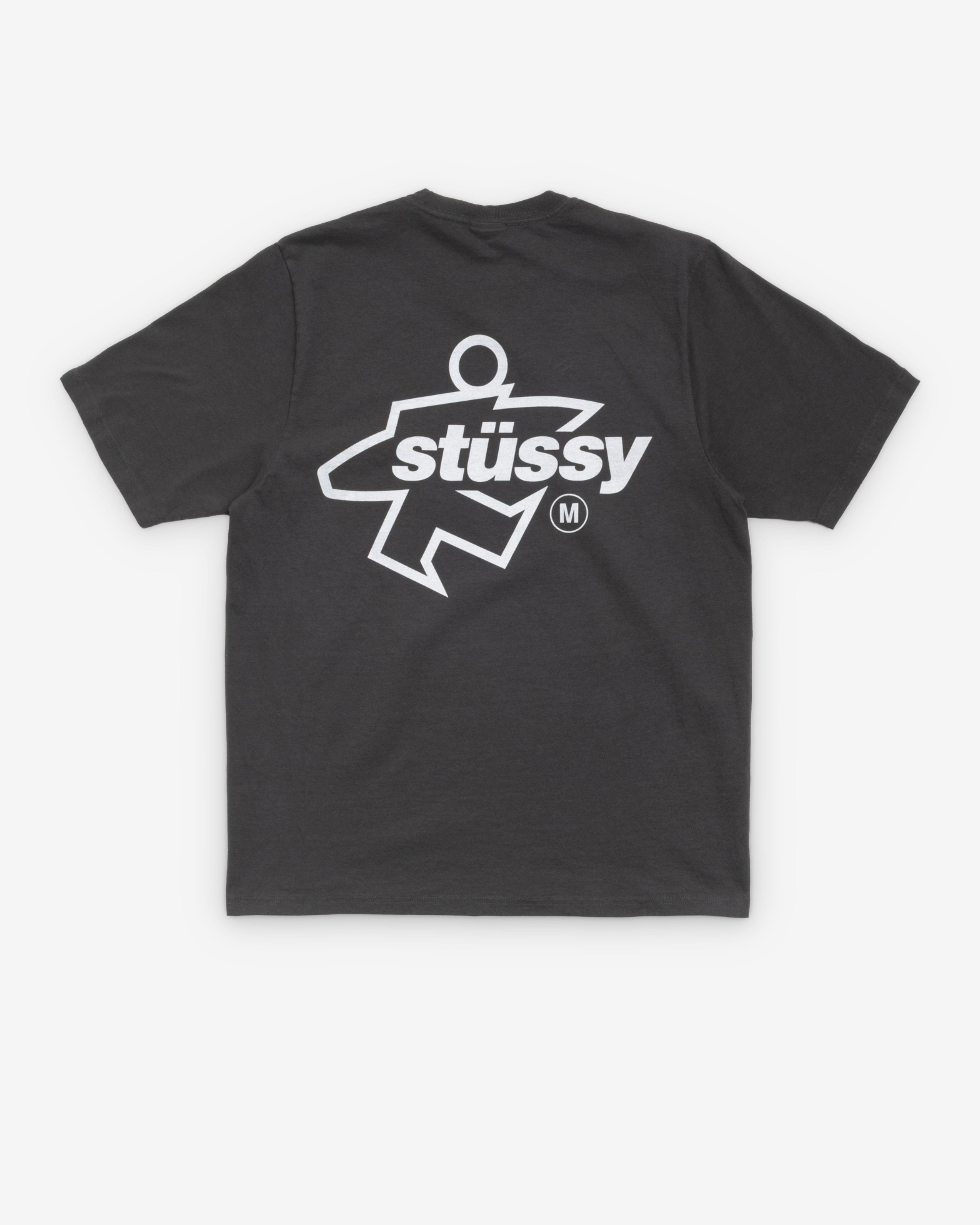 Stüssy - Men's Surf Size Pikgment Dyed T-Shirt - (Faded Black)